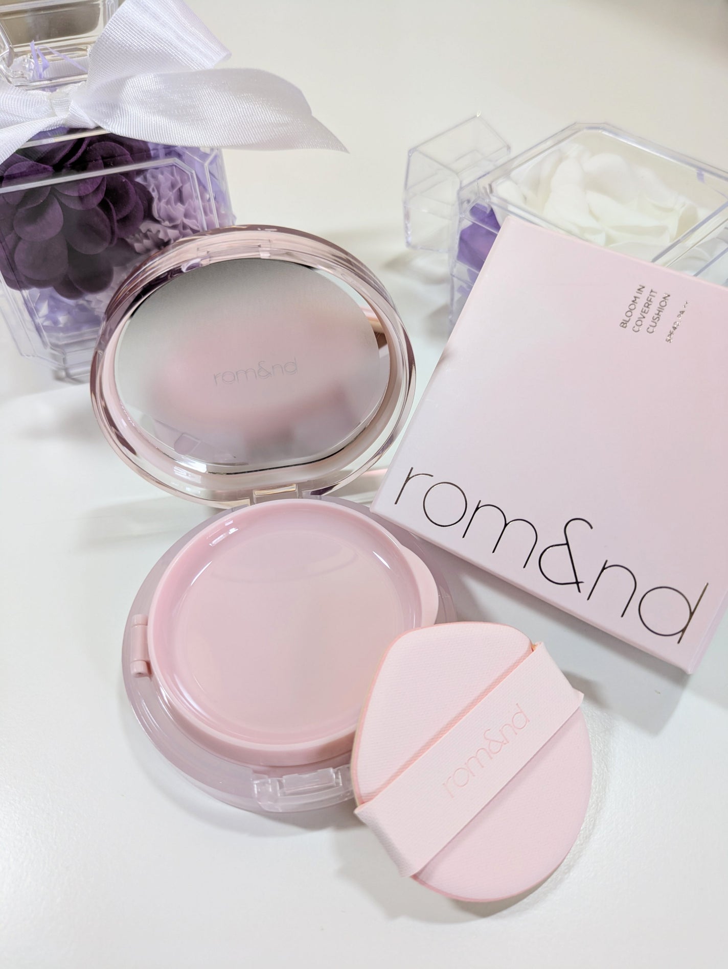 ブルームインカバーフィットクッション/rom&nd/クッションファンデーションを使ったクチコミ(2枚目)