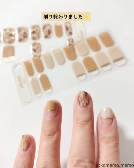 セミキュアジェルネイル(ハンド)/ohora/ネイルシールを使ったクチコミ(7枚目)