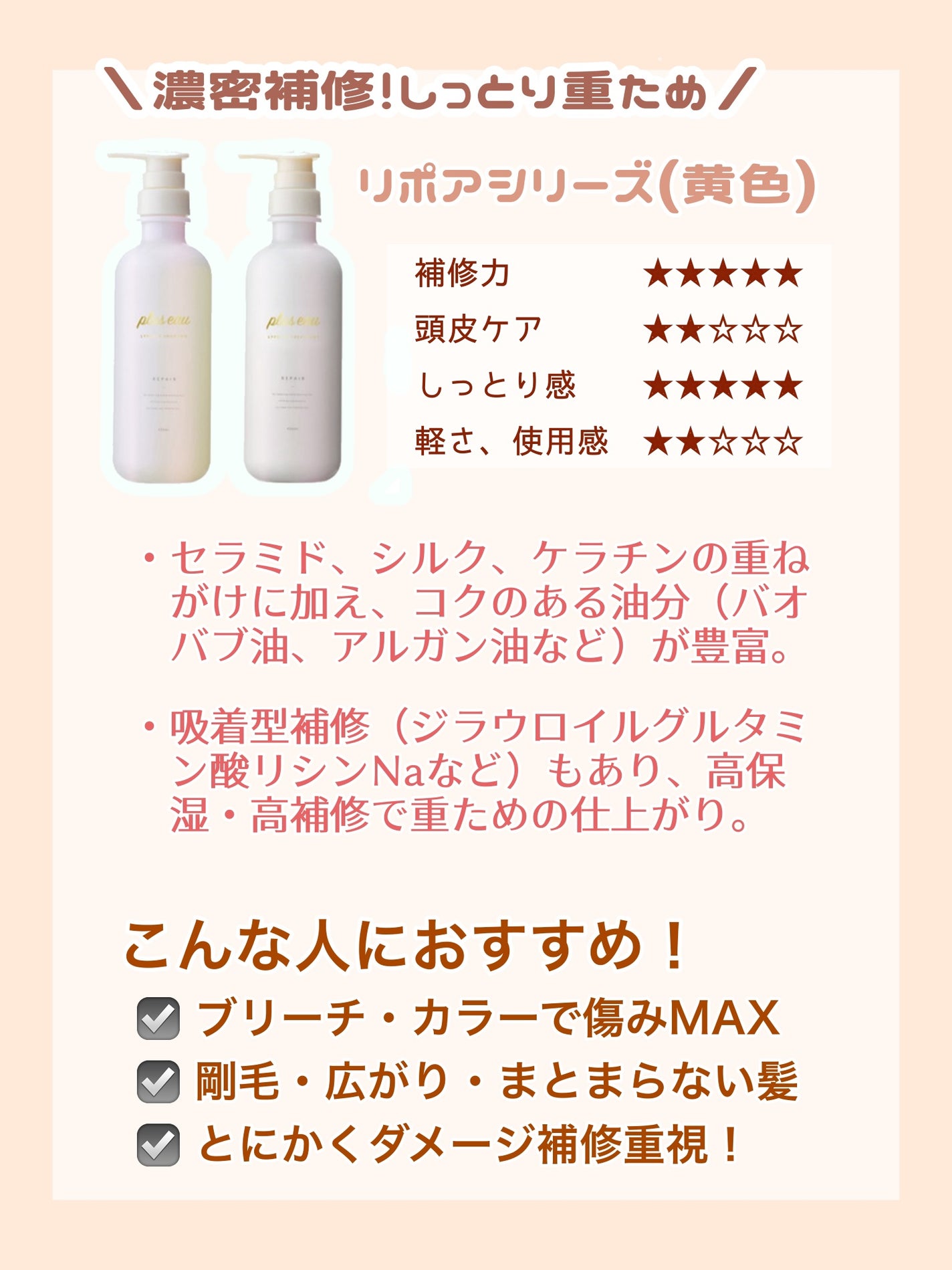 メロウシャンプー/メロウトリートメント/plus eau/市販シャンプーを使ったクチコミ(4枚目)