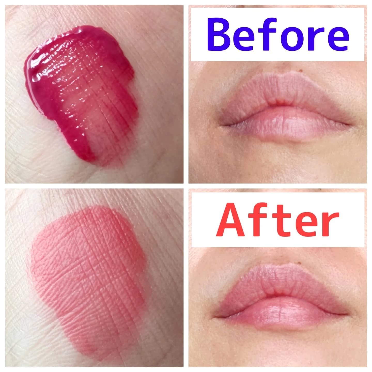 ウォータフルグロウティント/wakemake/リップティントを使ったクチコミ（3枚目）