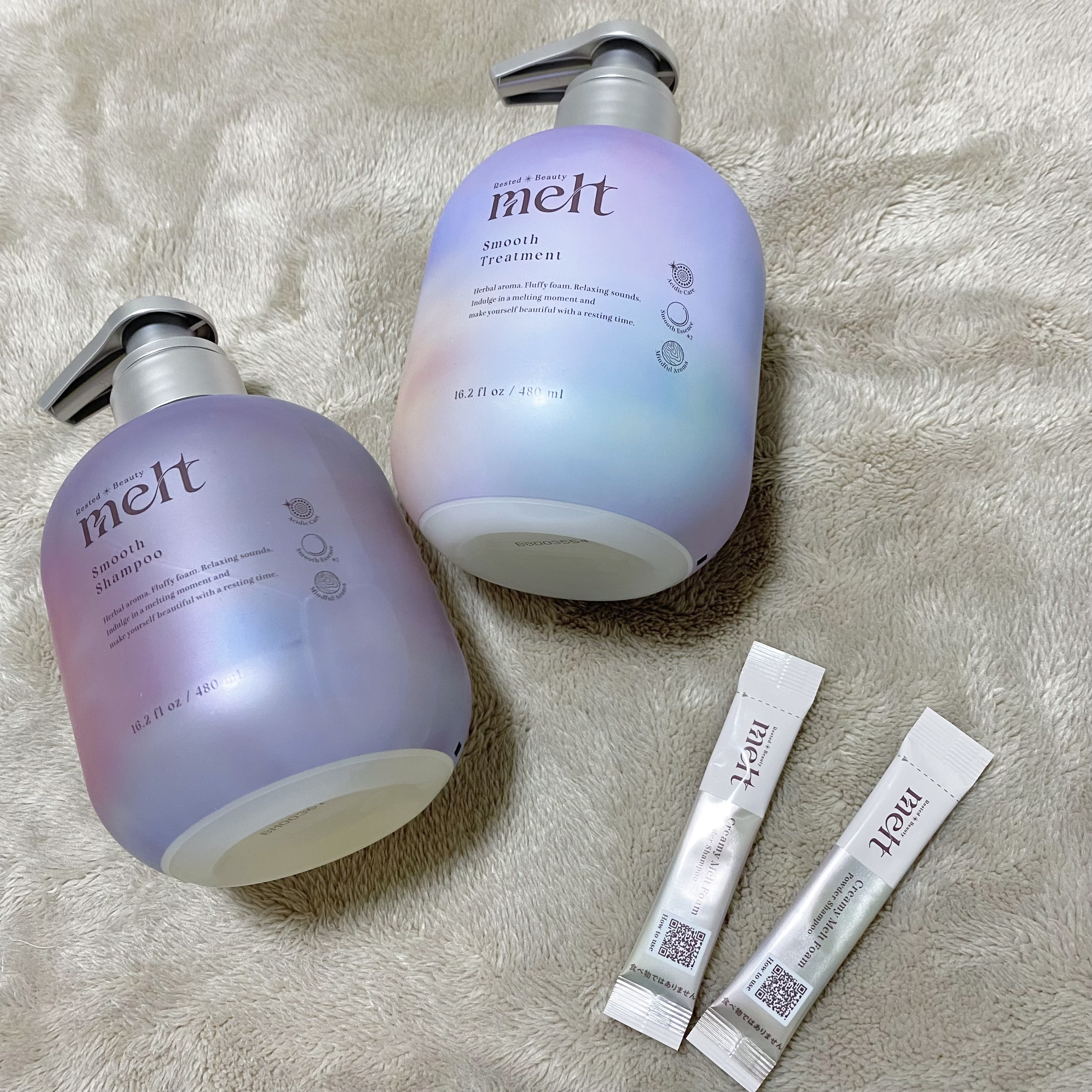 メルト スムースポンプペア+クリーミーメルトフォーム付き/melt/市販シャンプーを使ったクチコミ（2枚目）