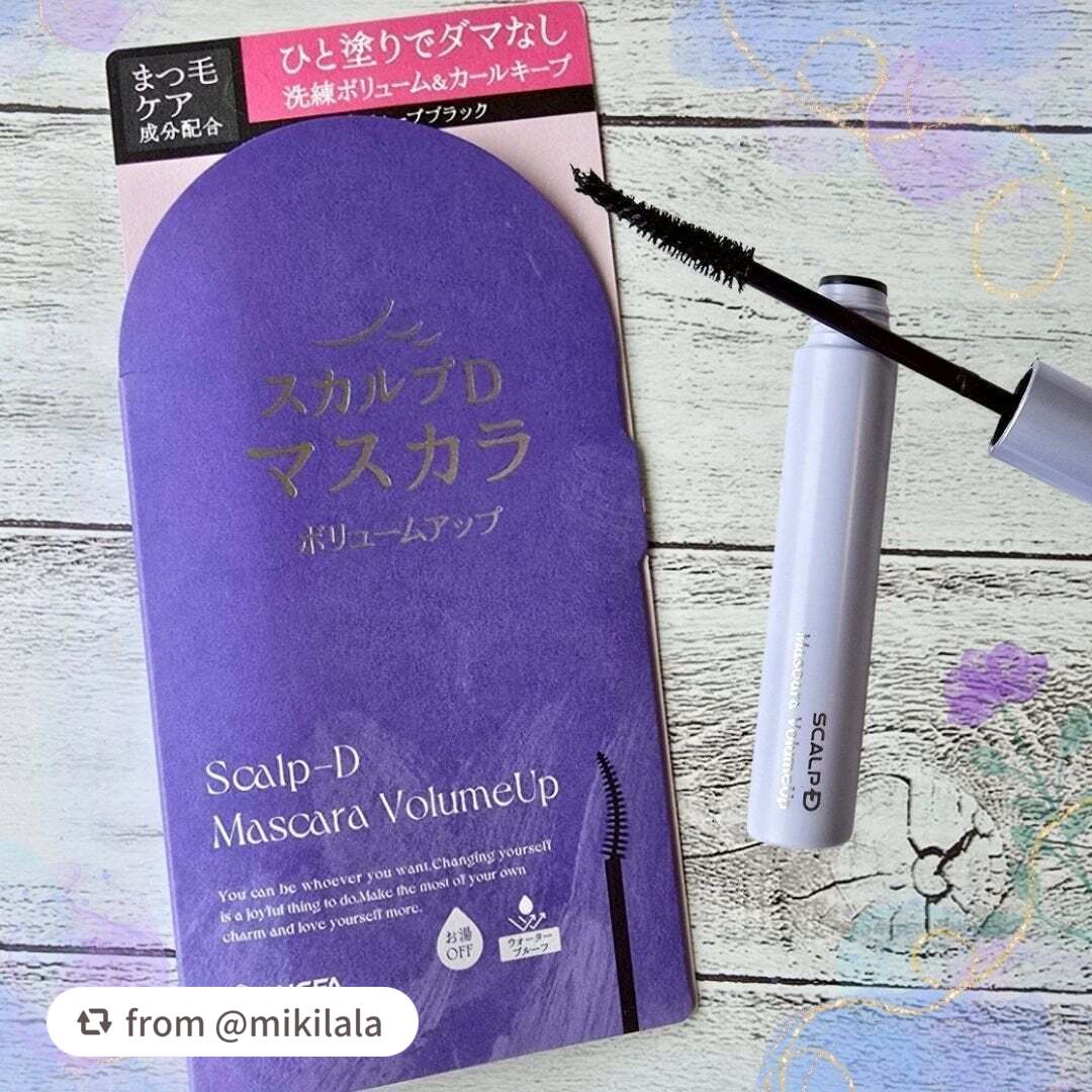 【mikilalaさんから引用】

“LIPS様を通じてアンファー様より、「スカルプD マスカラ ボリュームアップ」をいただきました。ありがとうございます😊 ・--------・--------・--------・--------・---