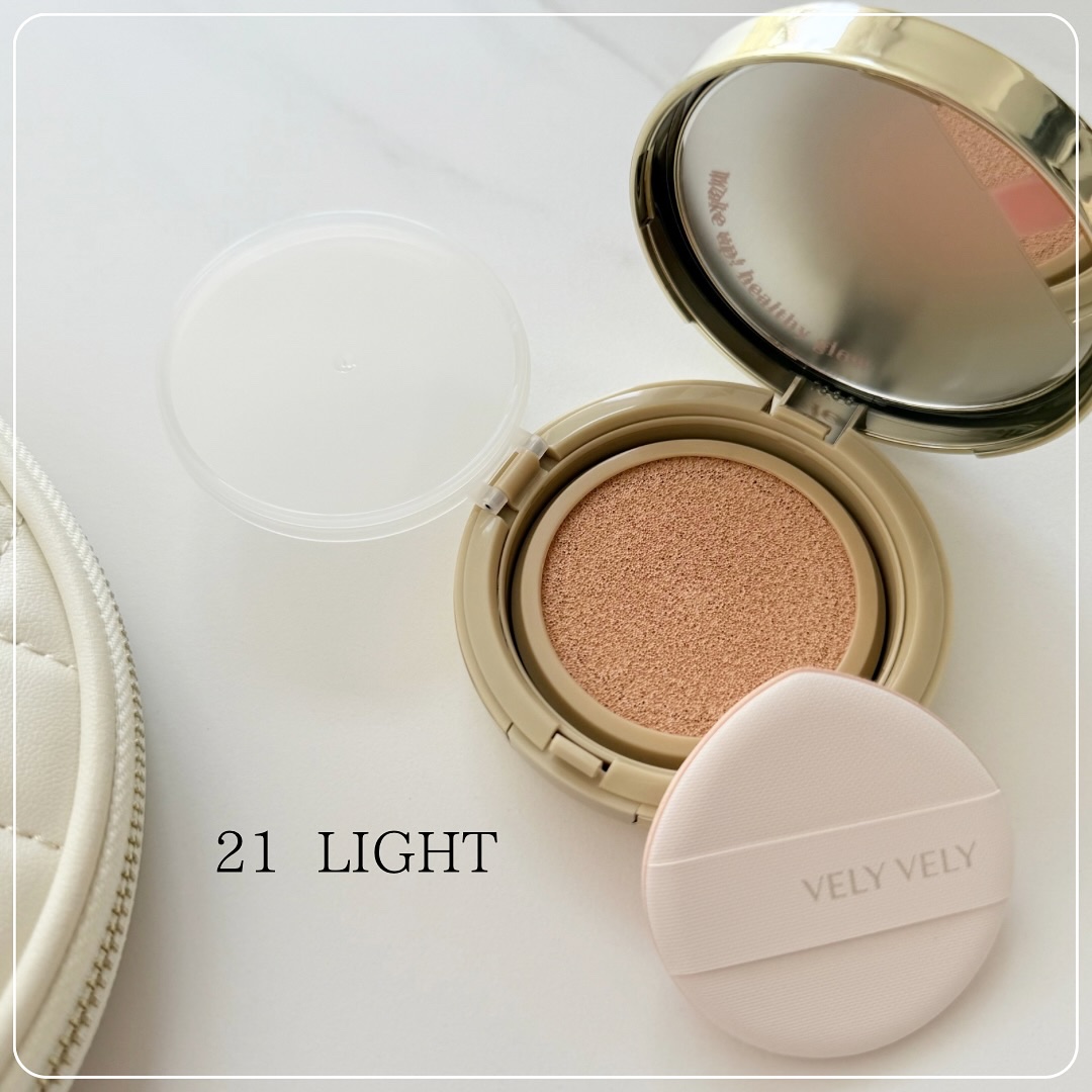 はちみつツヤ肌クッションファンデ/VELY VELY/クッションファンデーションを使ったクチコミ（3枚目）