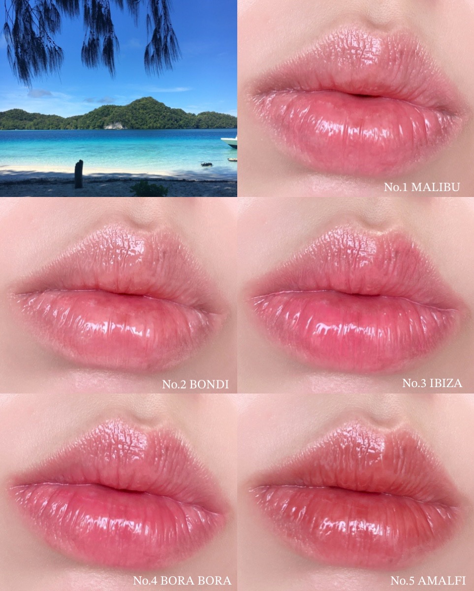 サンセットダズルグロスバーム/unleashia/リップグロスを使ったクチコミ（3枚目）