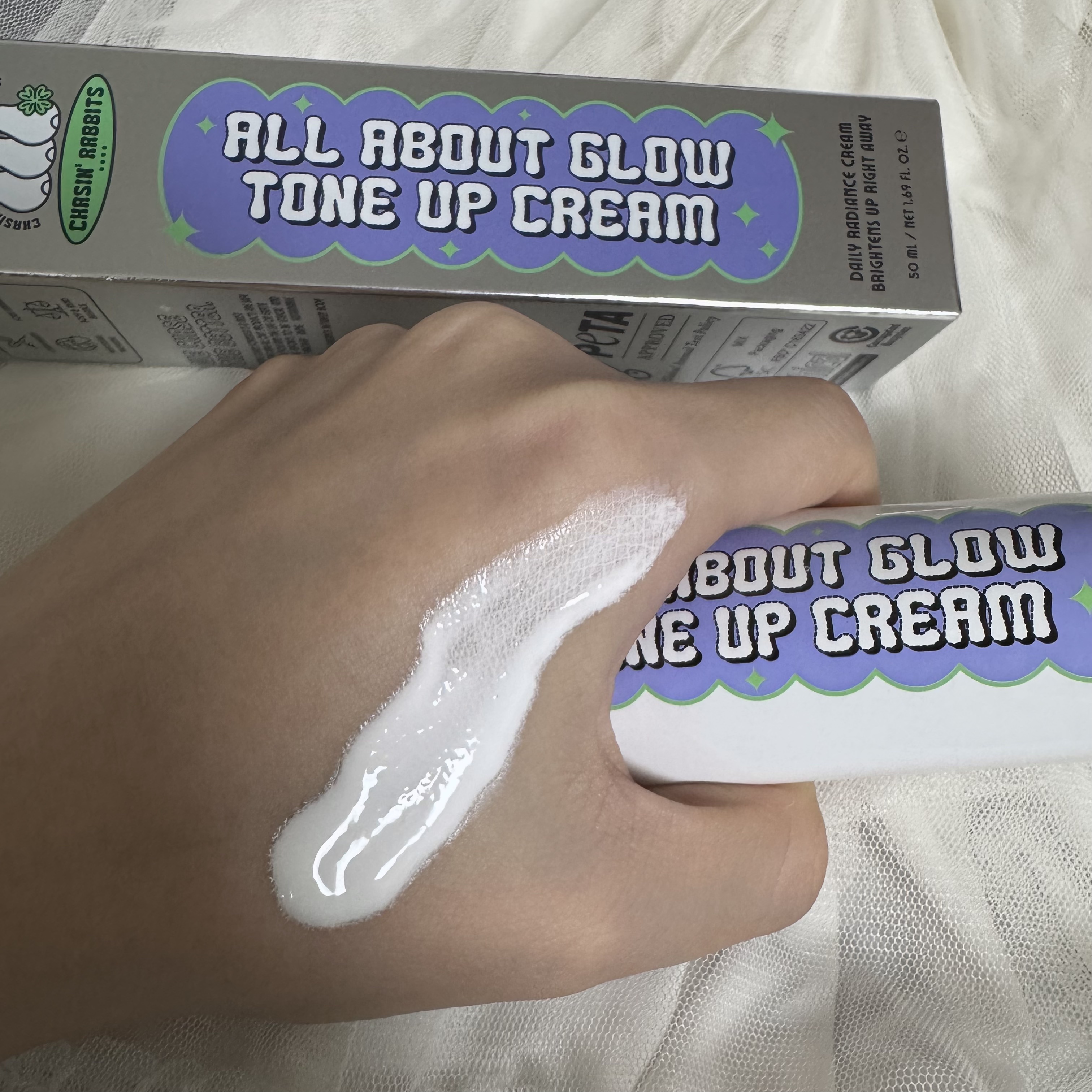オールアバウトグロウトーンアップクリーム/CHASIN'RABBITS/化粧下地を使ったクチコミ（2枚目）