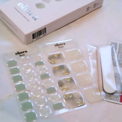 セミキュアジェルネイル(ハンド)/ohora/ネイルシールを使ったクチコミ(4枚目)