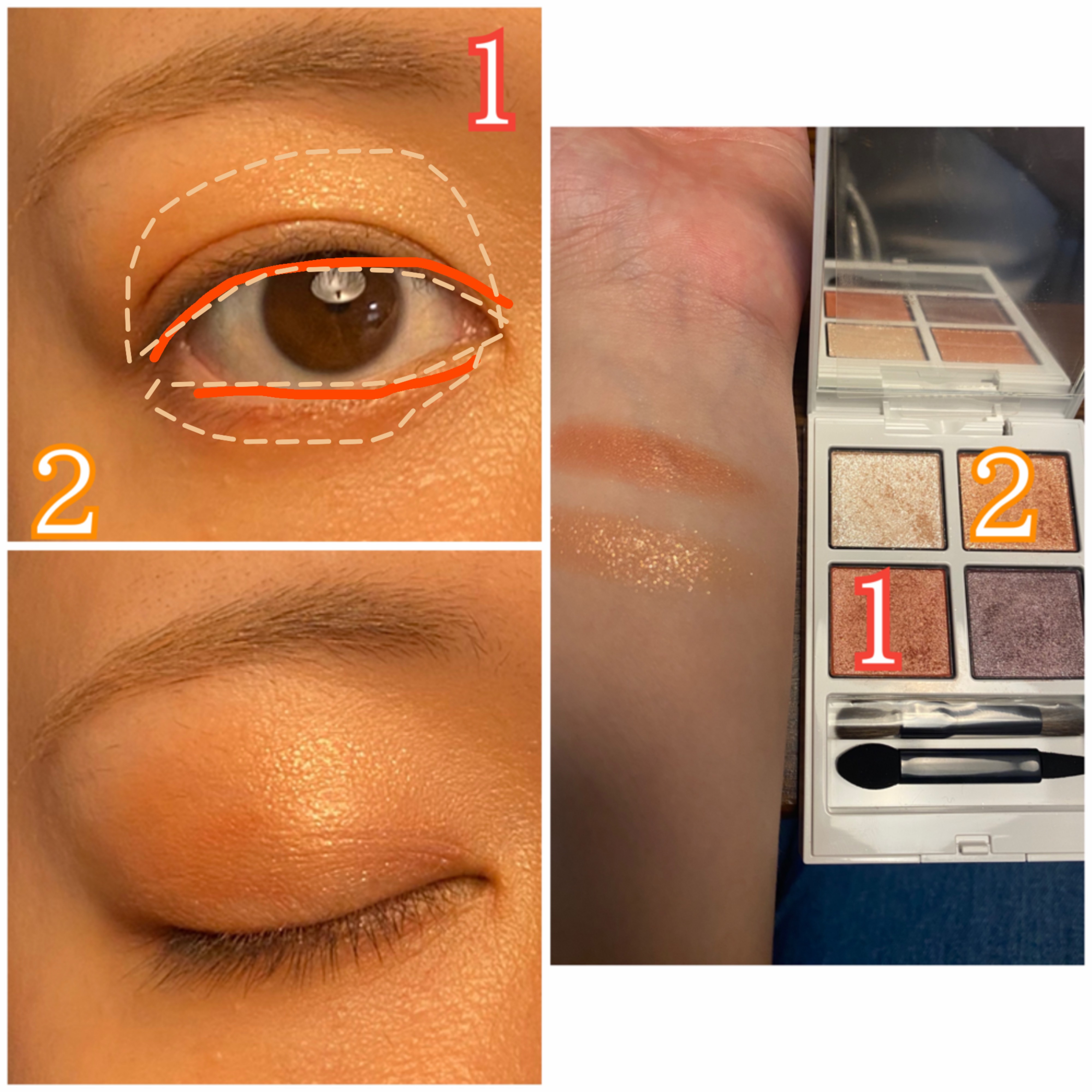 アディクション ザ アイシャドウ パレット “アウト オブ ユア シェル”/ADDICTION/アイシャドウパレットを使ったクチコミ（3枚目）