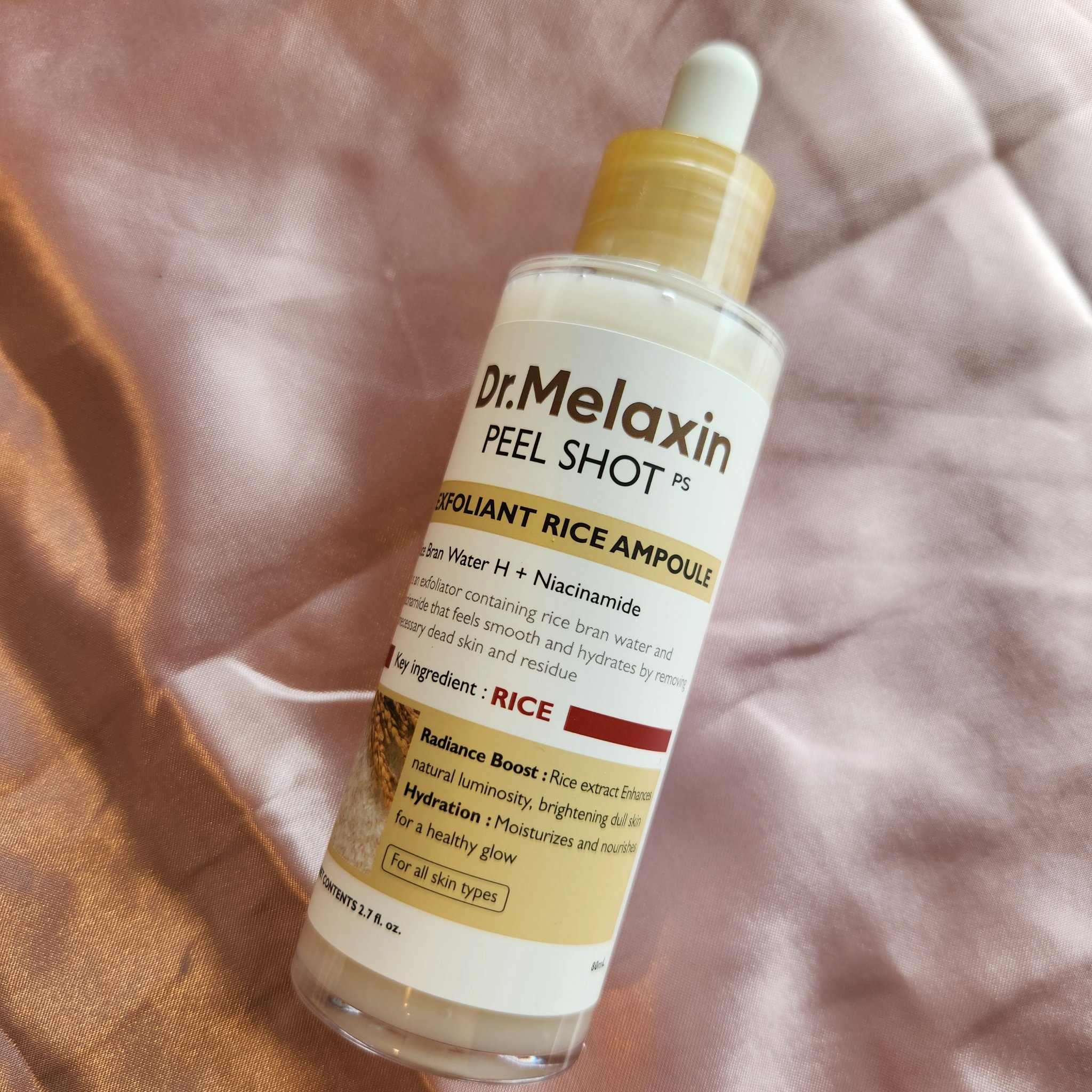 白米ピールショットゴマージュアンプル/Dr.Melaxin/美容液を使ったクチコミ（1枚目）