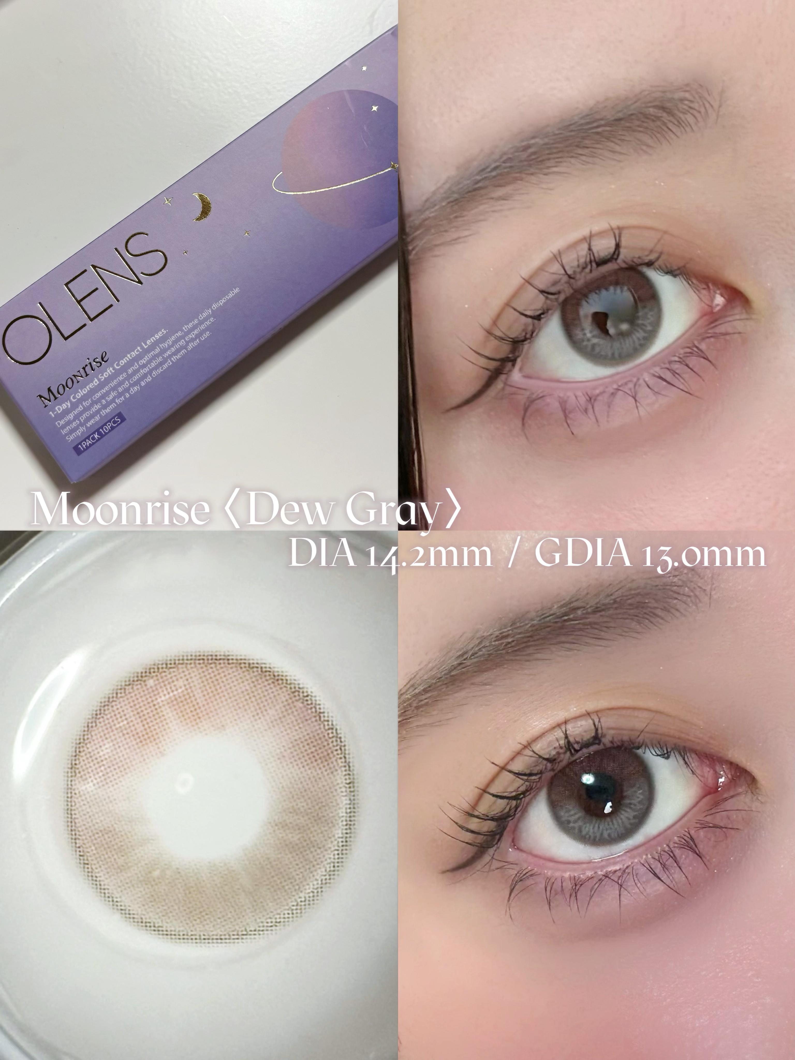 Moonrise 1day/OLENS/ワンデー（１DAY）カラコンを使ったクチコミ（3枚目）