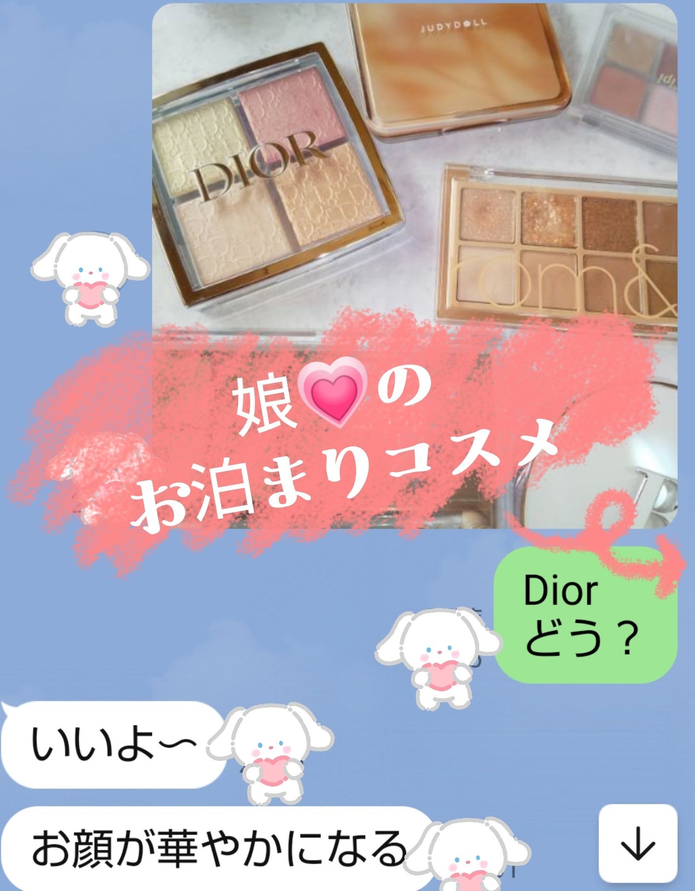 ディオール バックステージ フェイス グロウ パレット/Dior/ハイライトを使ったクチコミ(1枚目)