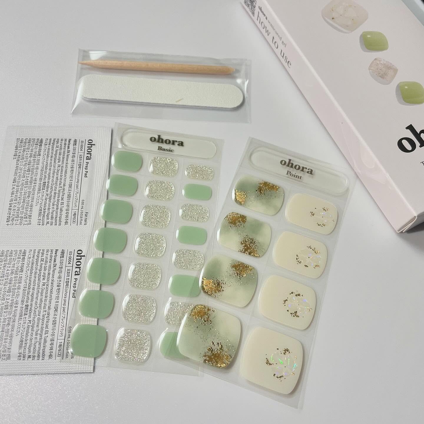 セミキュアジェルネイル（ハンド）/ohora/ネイルシールを使ったクチコミ（3枚目）