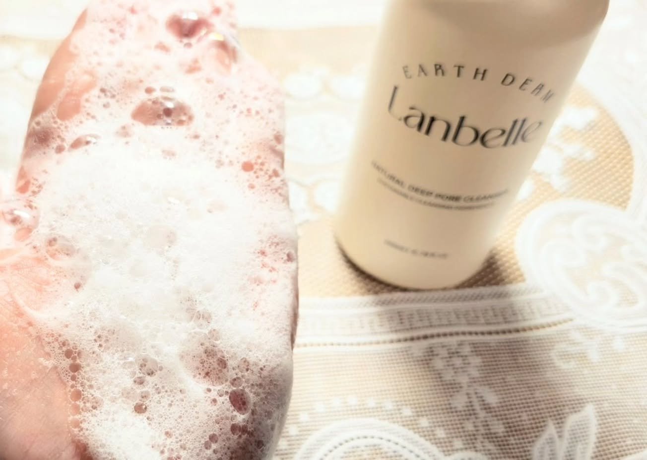 ナチュラルディープポアクレンザー/LANBELLE/その他洗顔料を使ったクチコミ（3枚目）