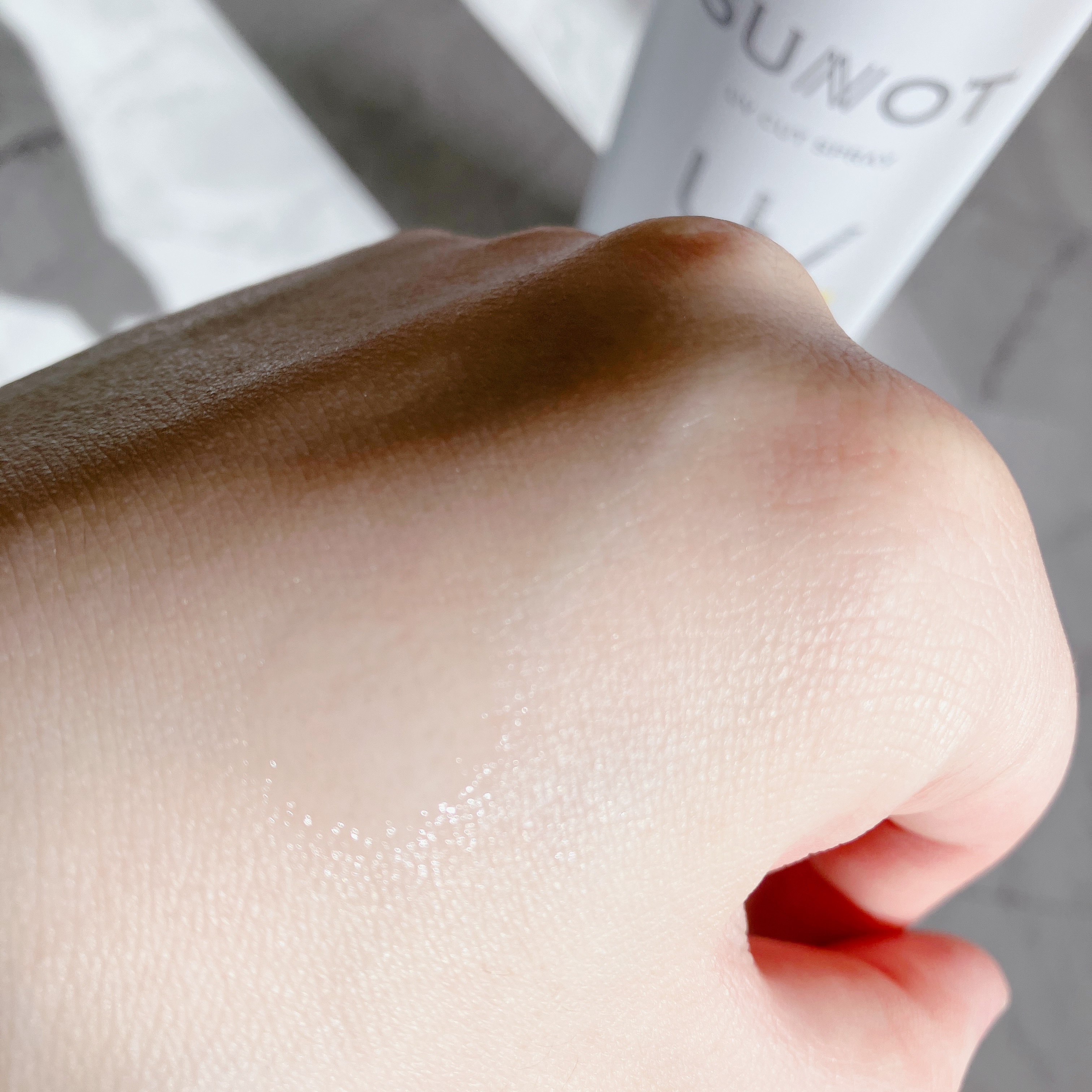 チョコのクチコミ「サンノットUVカットスプレー
[SPF50+/PA++++/UV耐水性★★]

頭皮や髪にも使.....」（2枚目）