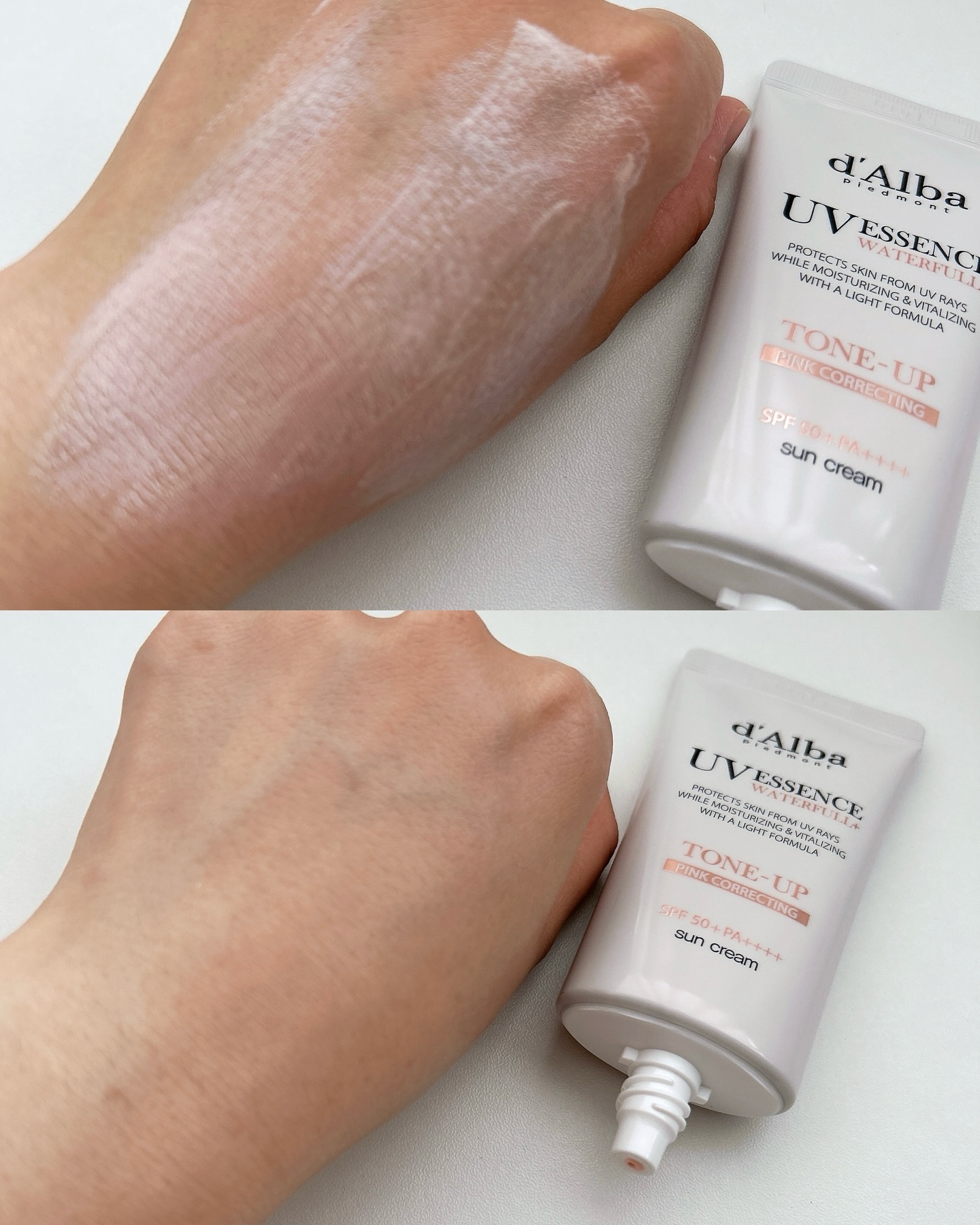ウォータフルトーンアップサンクリーム/ダルバ/日焼け止めクリームを使ったクチコミ（3枚目）