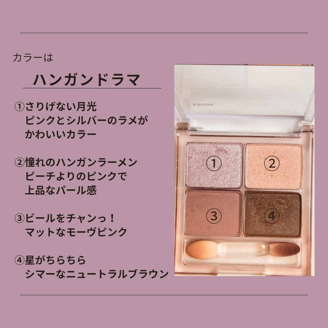 プレイカラーアイズミニ /ETUDE/アイシャドウパレットを使ったクチコミ（3枚目）