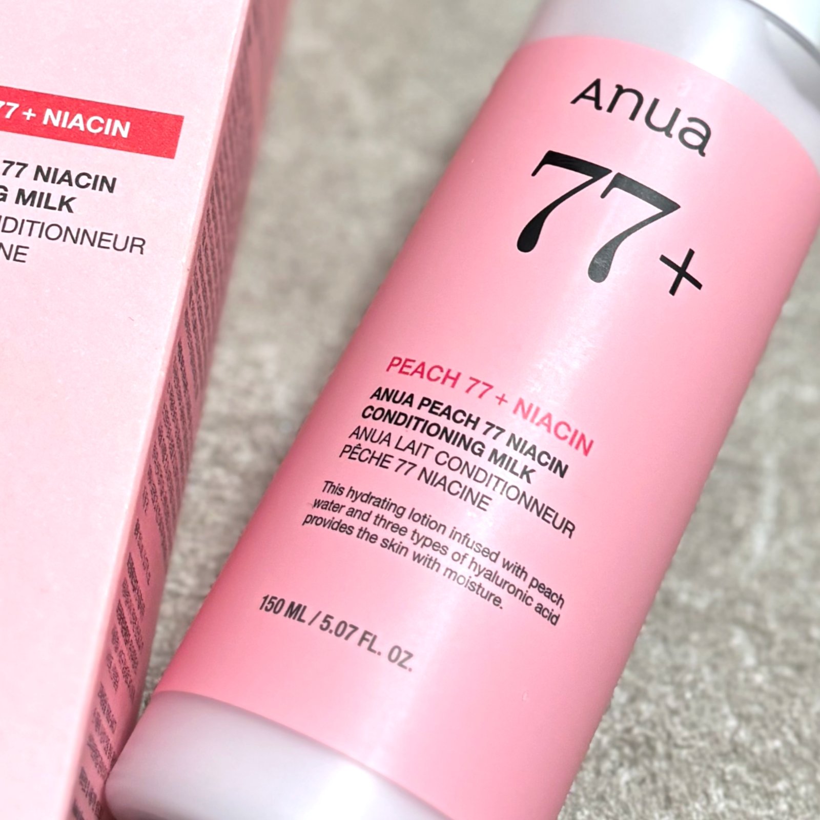 桃77%ナイアシンコンディショニングミルク/Anua/乳液を使ったクチコミ（2枚目）