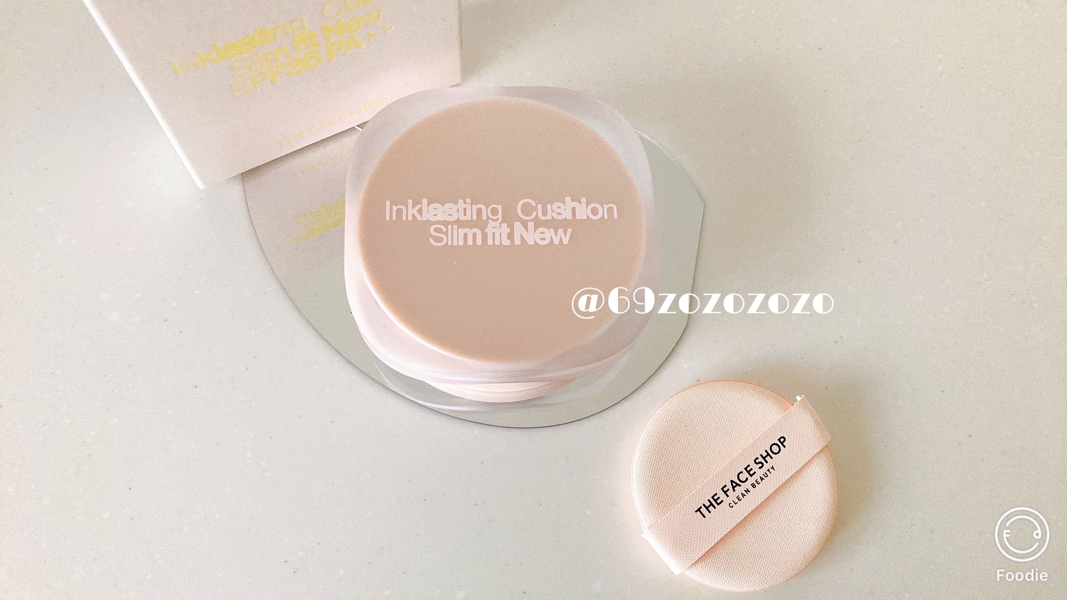 インクラスティングクッションファンデーション/THE FACE SHOP/クッションファンデーションを使ったクチコミ（2枚目）