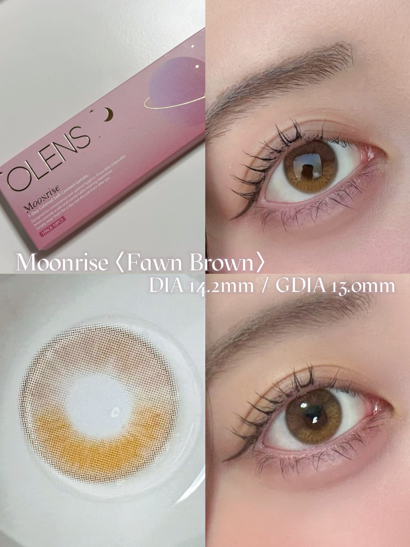 Moonrise 1day/OLENS/ワンデー(1DAY)カラコンを使ったクチコミ(4枚目)