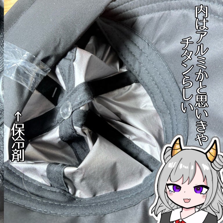 らんしゃん@フォロバ♥️ on LIPS 「【謎に多機能】−6度の遮熱効果?ワークマンの保冷剤つきのキャッ..」(2枚目)