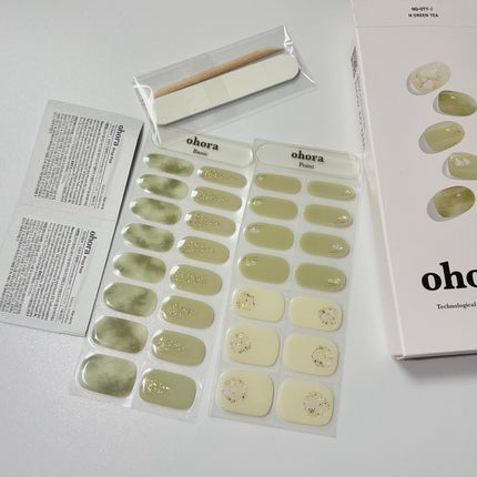 セミキュアジェルネイル(ハンド)/ohora/ネイルシールを使ったクチコミ(4枚目)