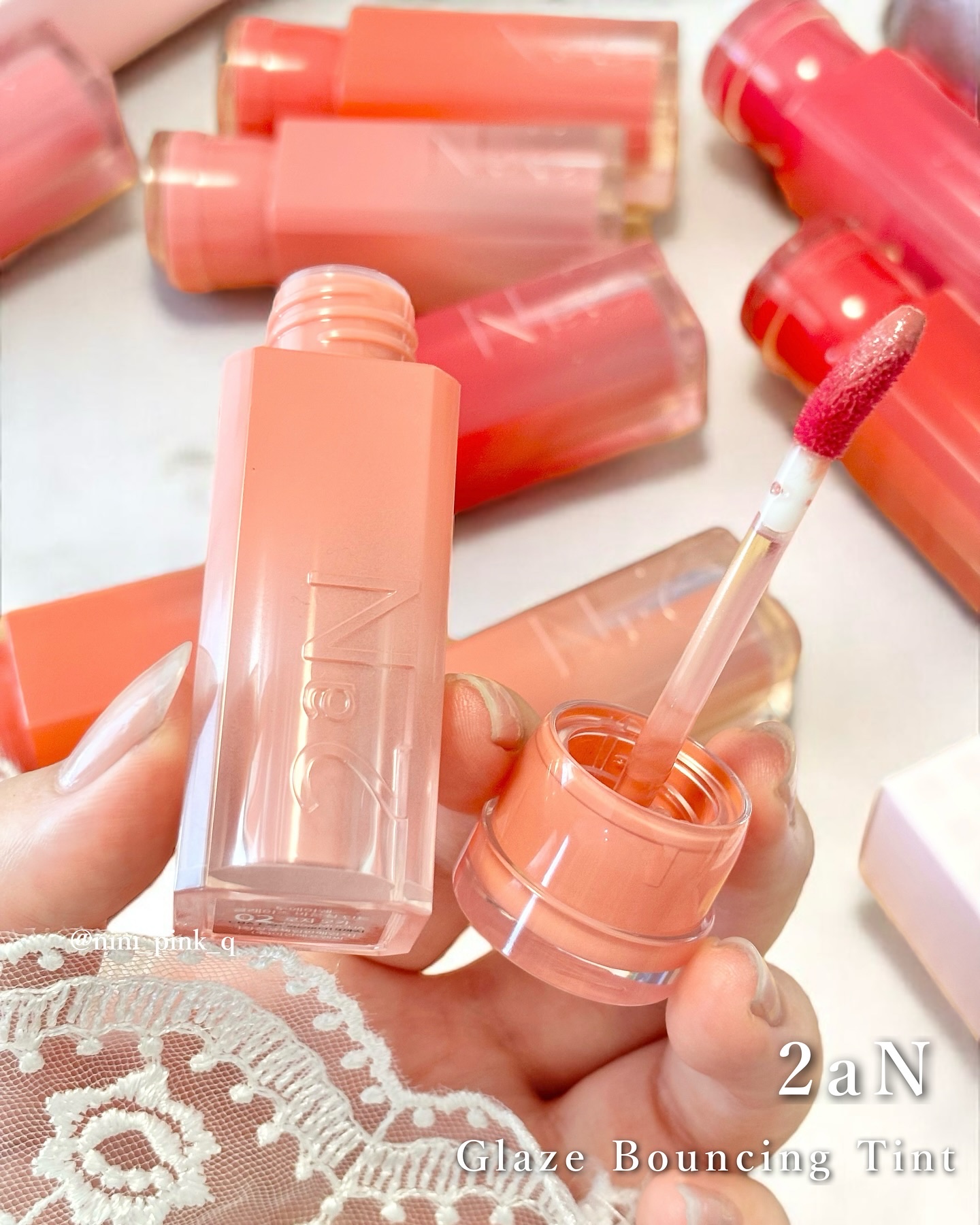 グレイズバウンシングティント/2aN/リップティントを使ったクチコミ（2枚目）