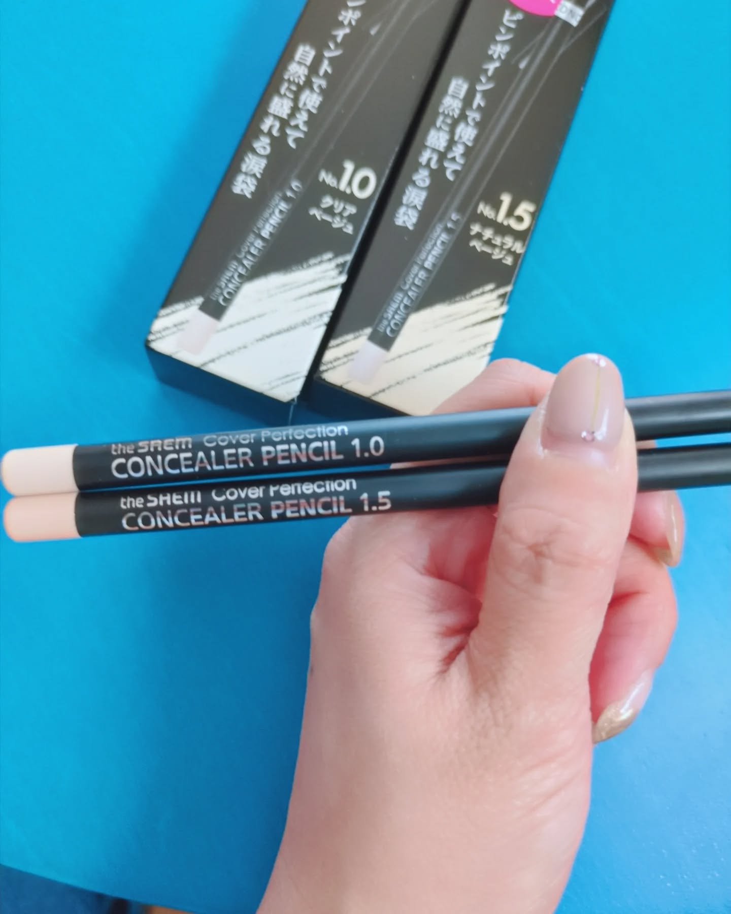 カバーパーフェクション コンシーラー ペンシル/the SAEM/ペンシルコンシーラーを使ったクチコミ（2枚目）