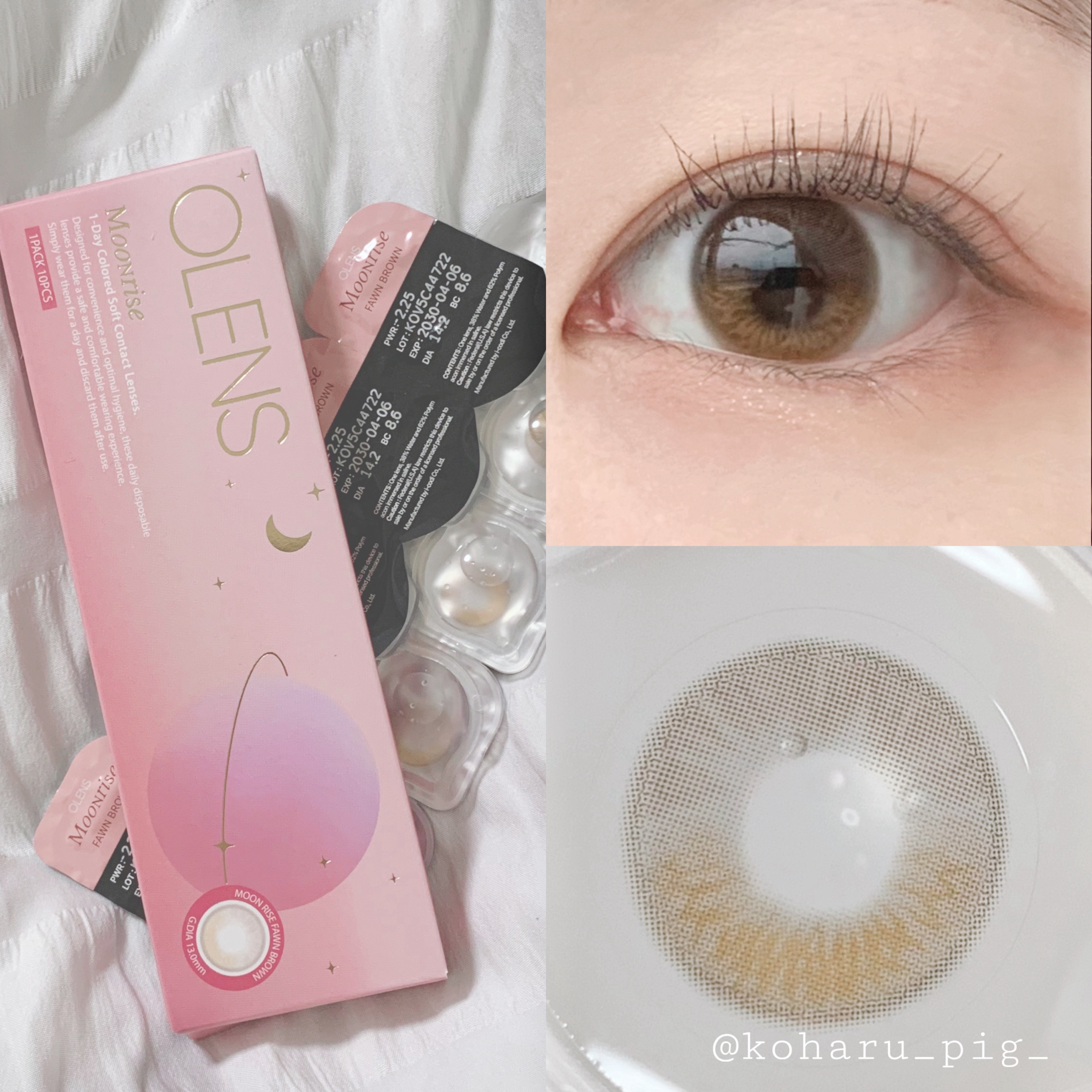 Moonrise 1day/OLENS/ワンデー（１DAY）カラコンを使ったクチコミ（3枚目）