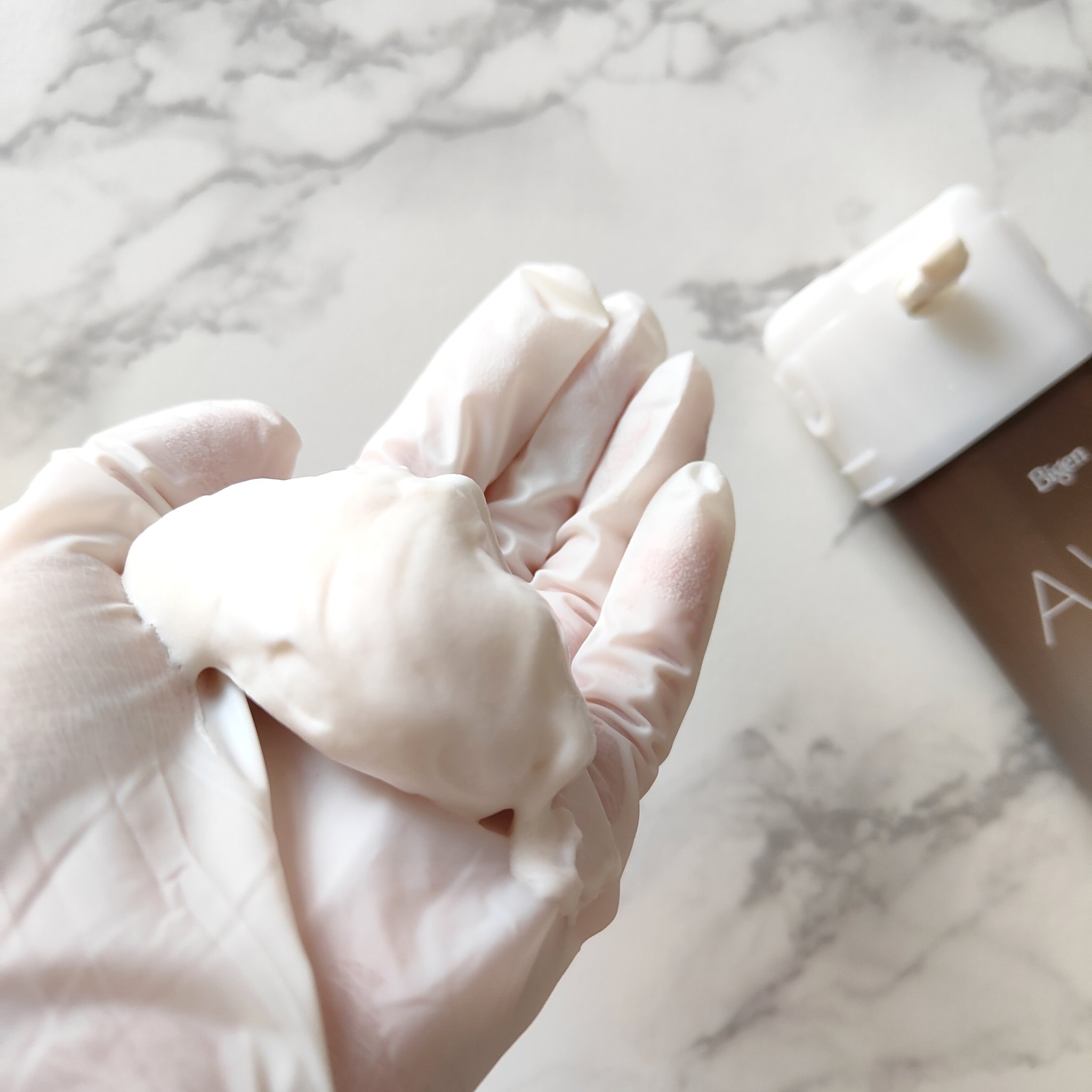 泡クリームカラー 3B キャメルブラウン/ビゲン/ヘアカラーを使ったクチコミ（2枚目）