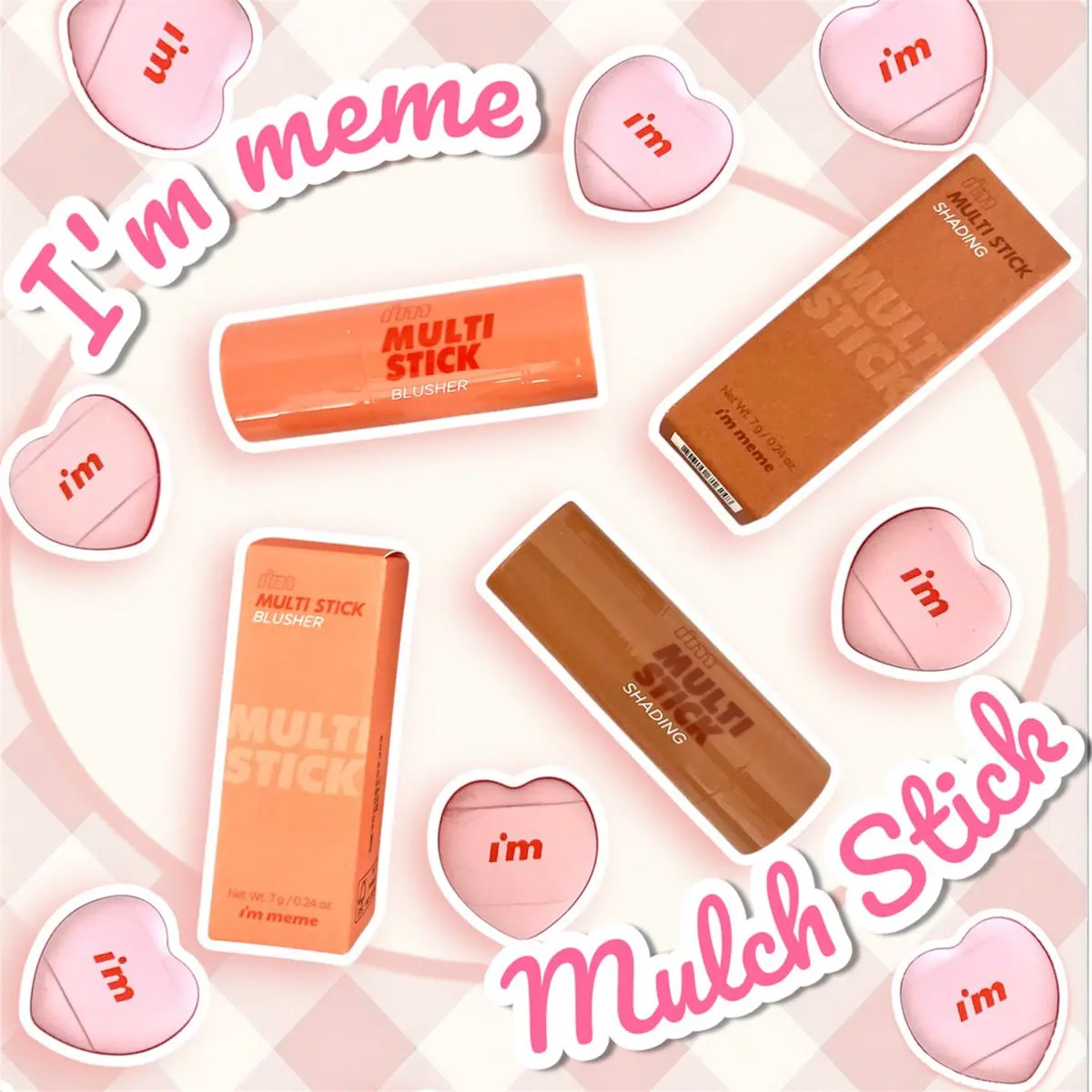 アイムマルチスティックブラッシャー/i’m meme/ジェル・クリームチークを使ったクチコミ（1枚目）