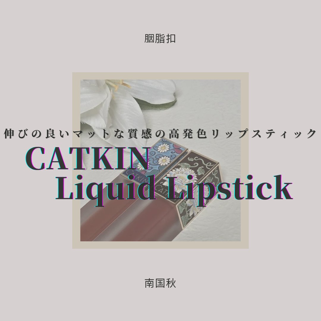 長相思 リキッドリップスティック マット/CATKIN/口紅を使ったクチコミ（1枚目）