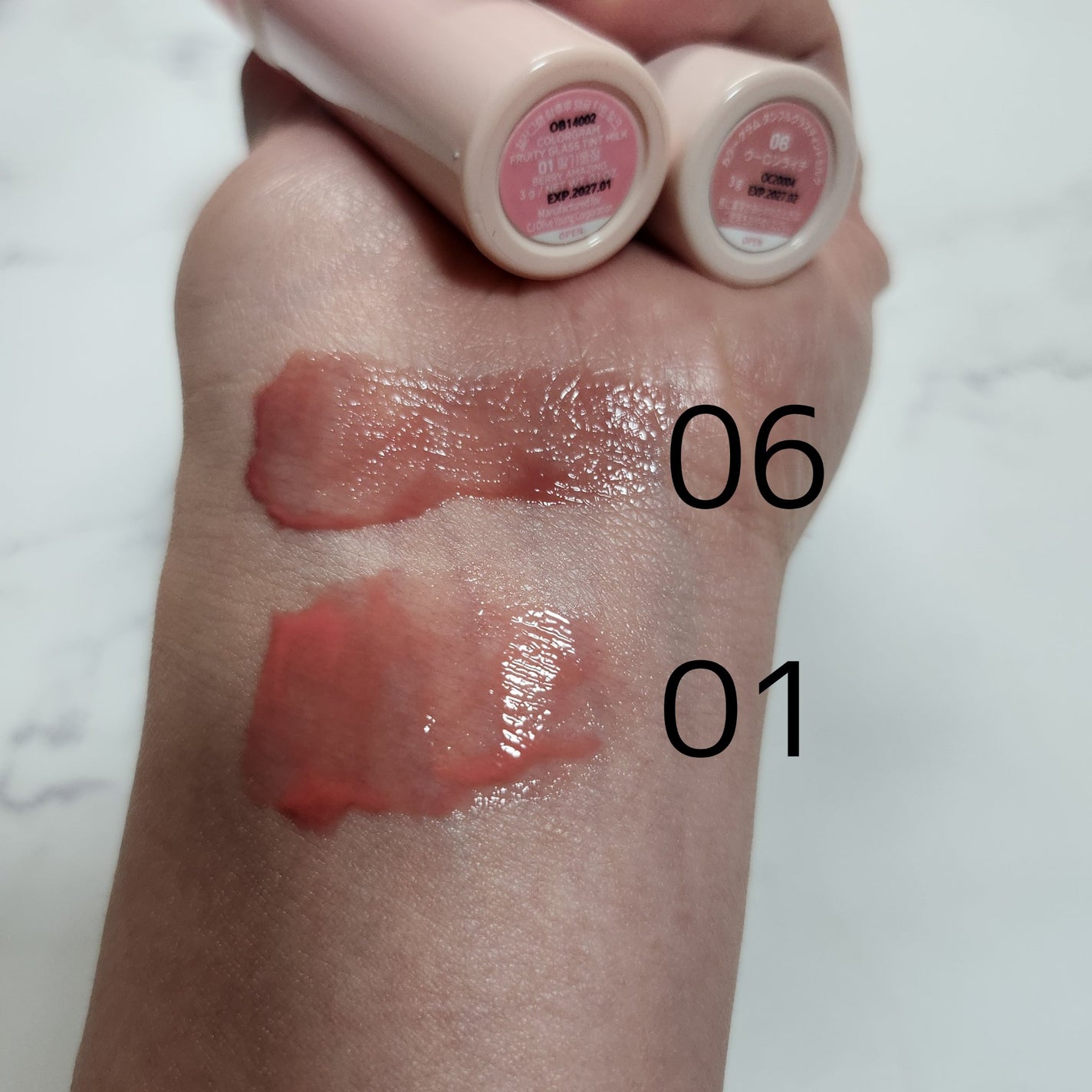 タンフルグラスティントミルク/Colorgram/リップティントを使ったクチコミ(2枚目)