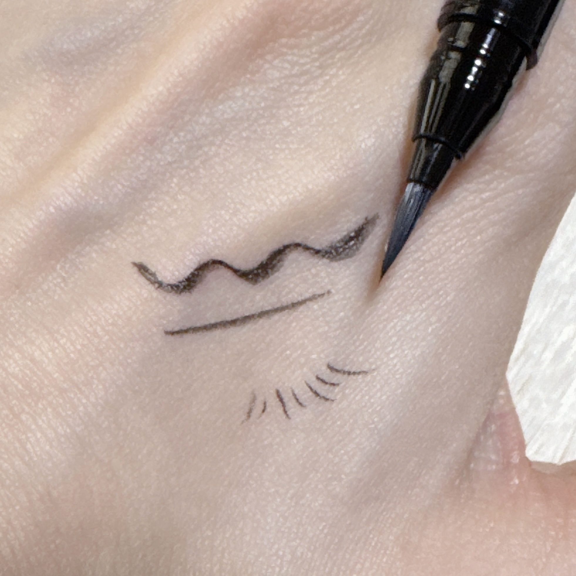 お化粧ふでぺん 目元用 細筆/くれ竹 /リキッドアイライナーを使ったクチコミ（3枚目）