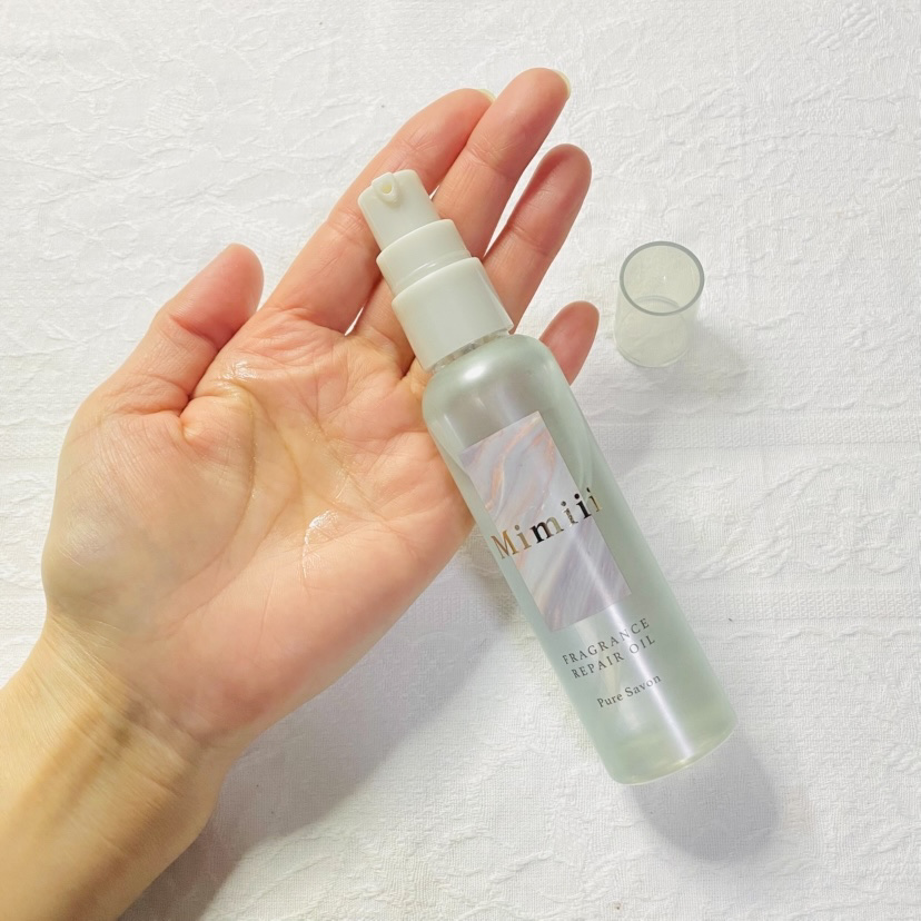 Mimiii フレグランスリペアオイル ピュアサボン/Cue's/ヘアオイルを使ったクチコミ（2枚目）