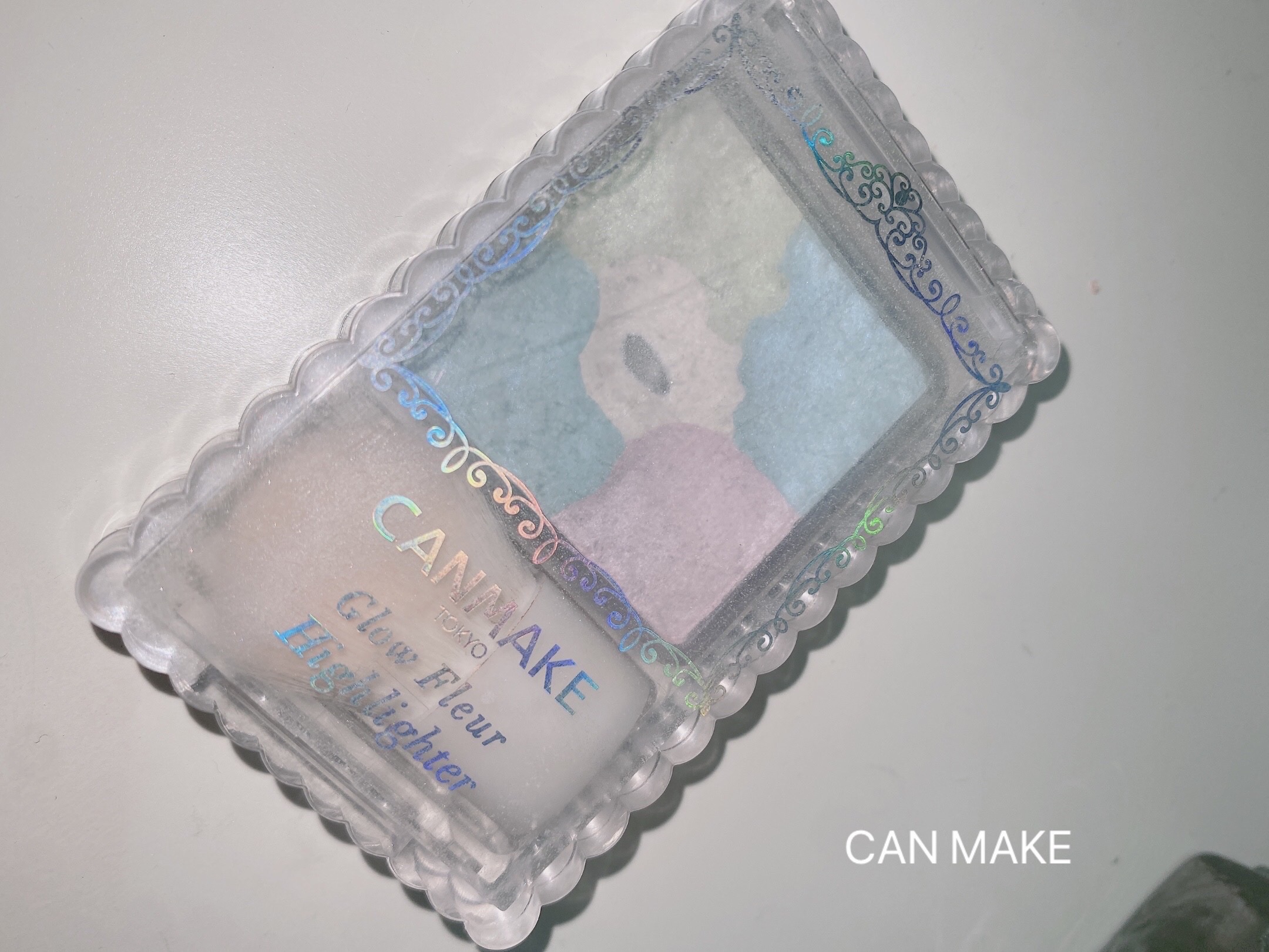 グロウフルールハイライター 03 クリスタルライト/キャンメイク/パウダーハイライトを使ったクチコミ（1枚目）