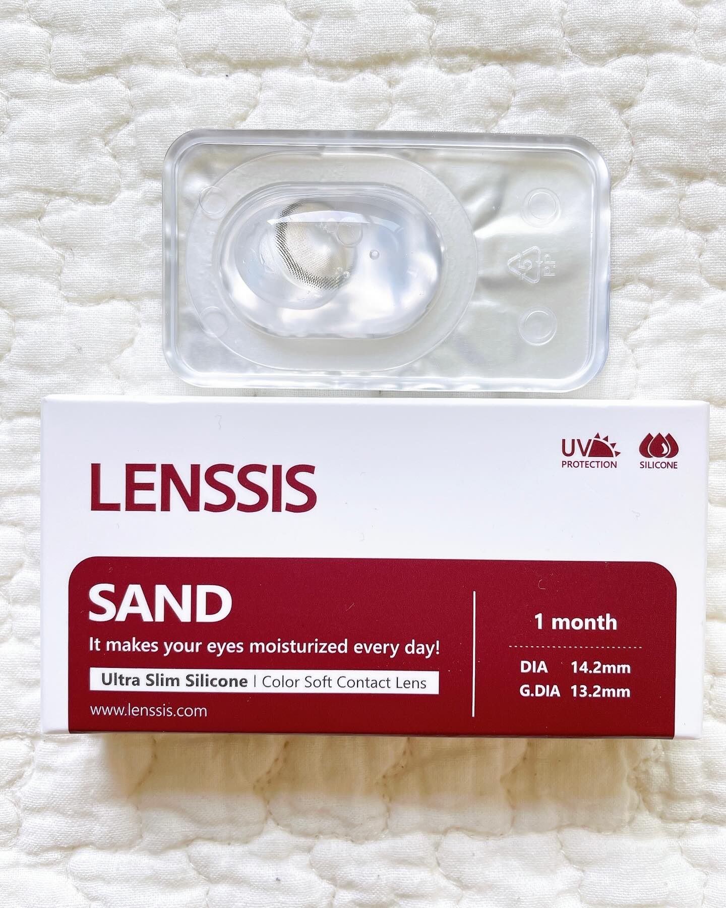 サンドシリーズ サンドベージュ/LENSSIS/カラーコンタクトレンズを使ったクチコミ（1枚目）