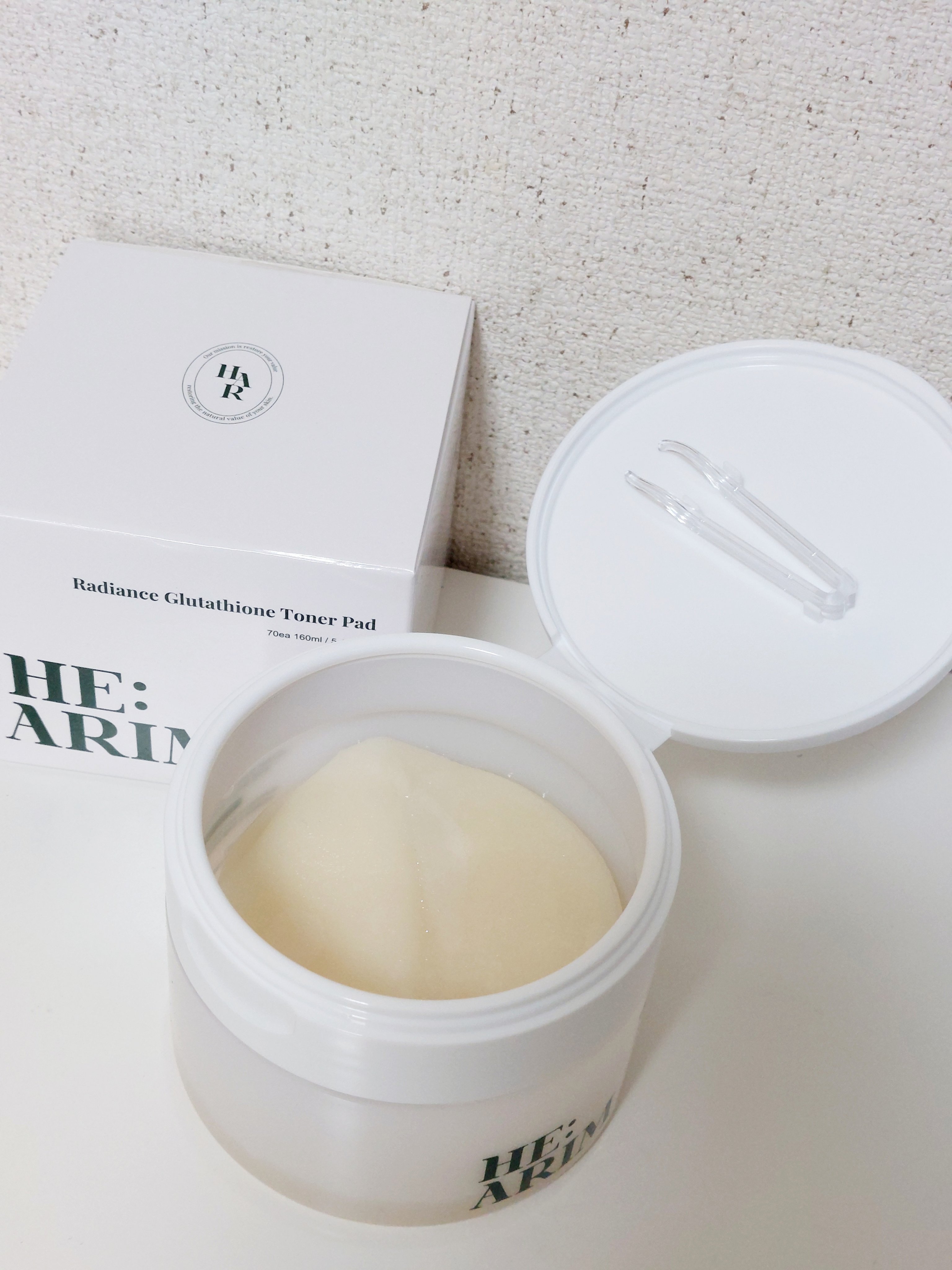 ヘアリムラディアンス グルタチオントナーパッド/HEARIM/トナーパッドを使ったクチコミ（2枚目）
