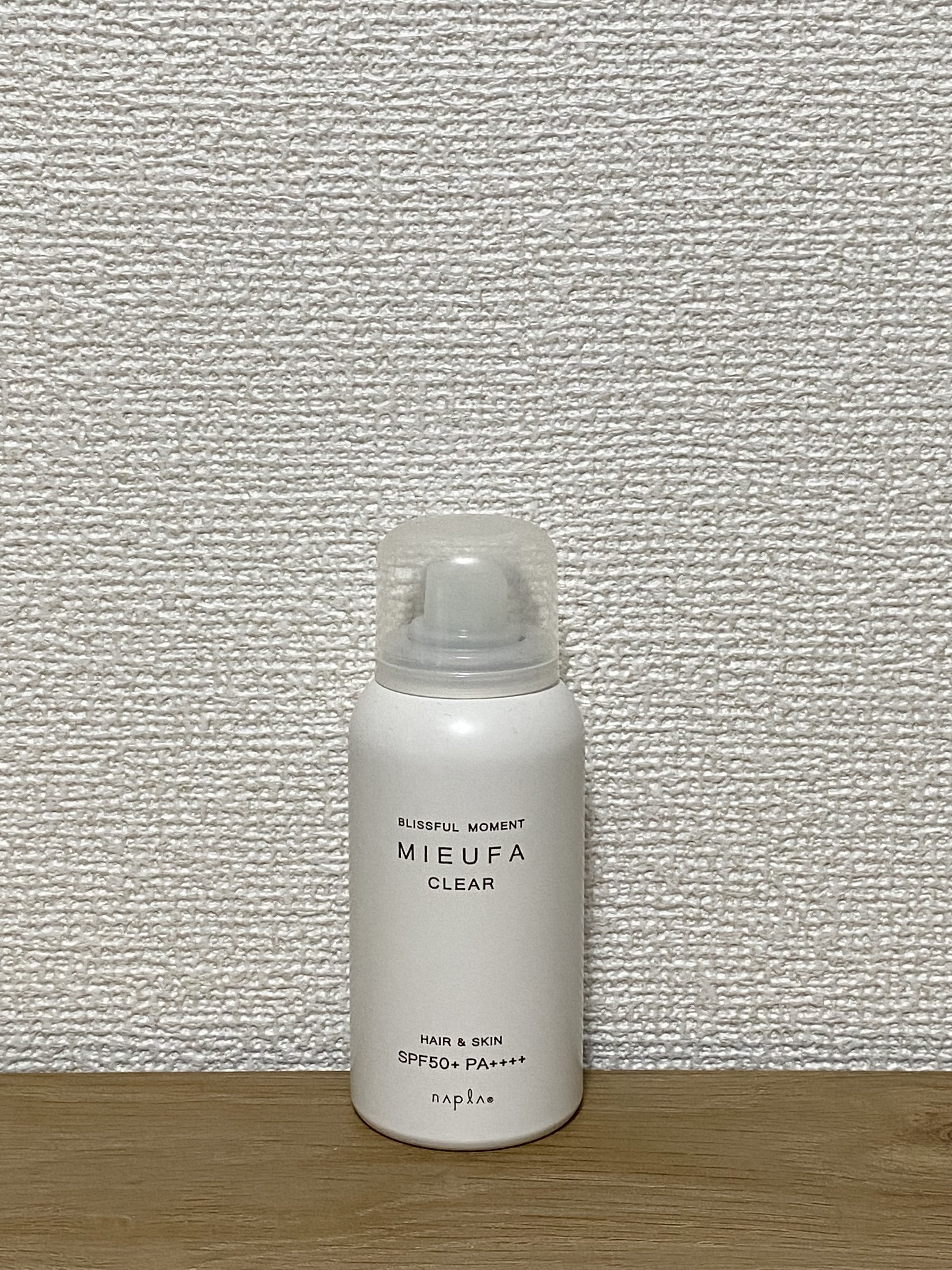 MIEUFA ミーファ フレグランスUVスプレー クリアのクチコミ「


MIEUFA
ミーファ フレグランスUVスプレー クリア
¥1,320


・髪に使える.....」（1枚目）