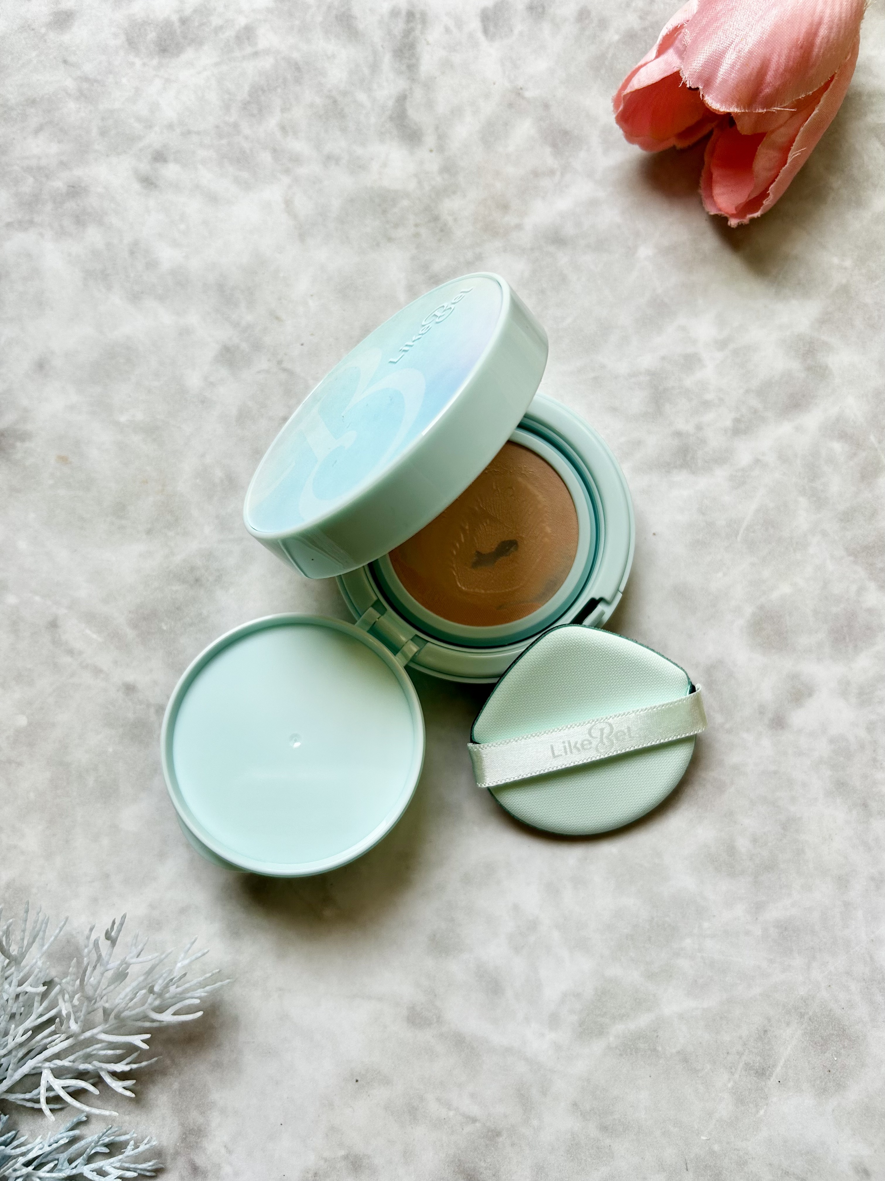 Glow me mesh cushion /Likebel/クッションファンデーションを使ったクチコミ（3枚目）