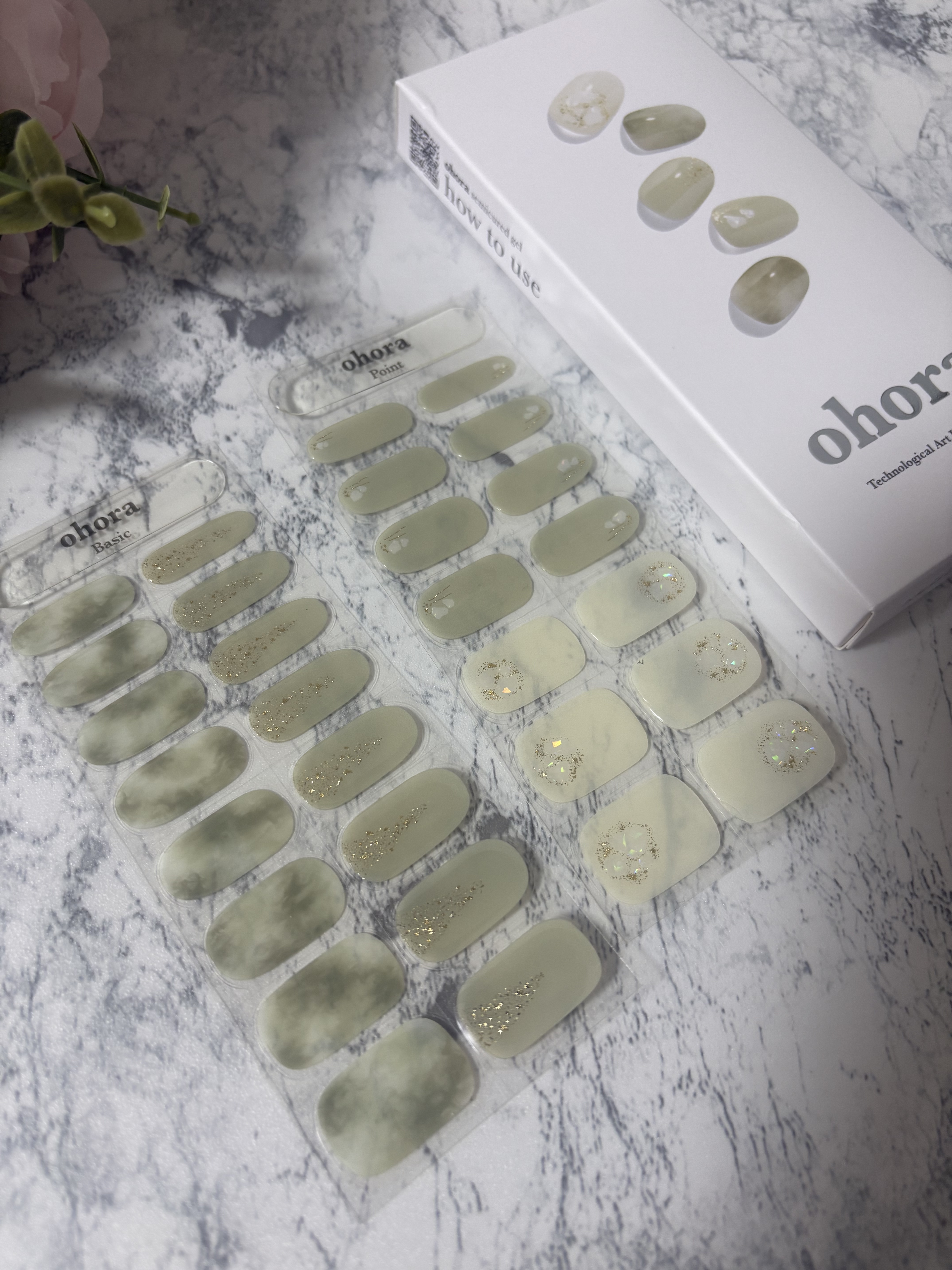 セミキュアジェルネイル(ペディキュア)/ohora/ネイルシールを使ったクチコミ（2枚目）