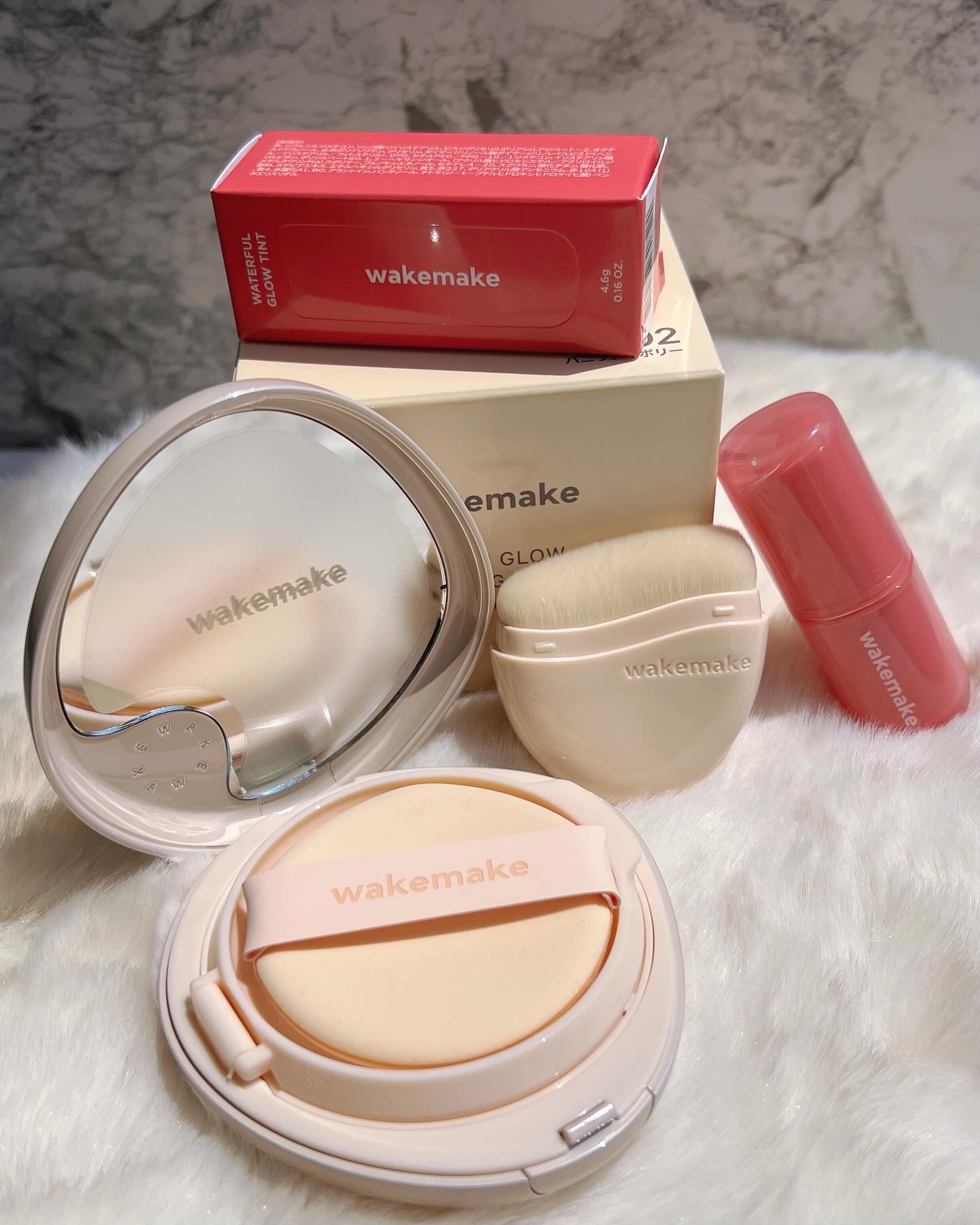 ウォータフルグロウティント/wakemake/リップティントを使ったクチコミ（1枚目）