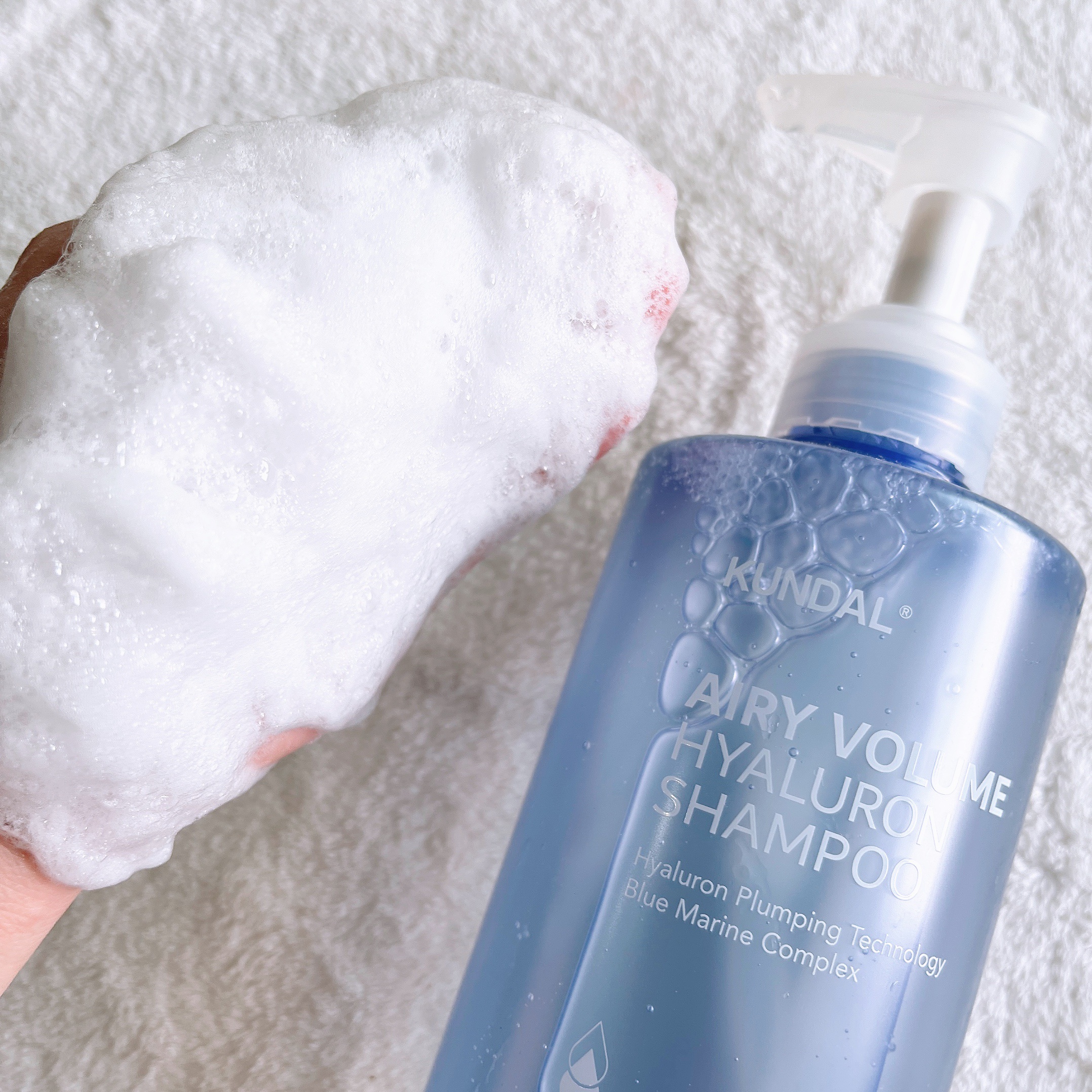 クンダル  エアリーボリュームヒアルロンシャンプー/トリートメント/KUNDAL/市販シャンプーを使ったクチコミ（3枚目）