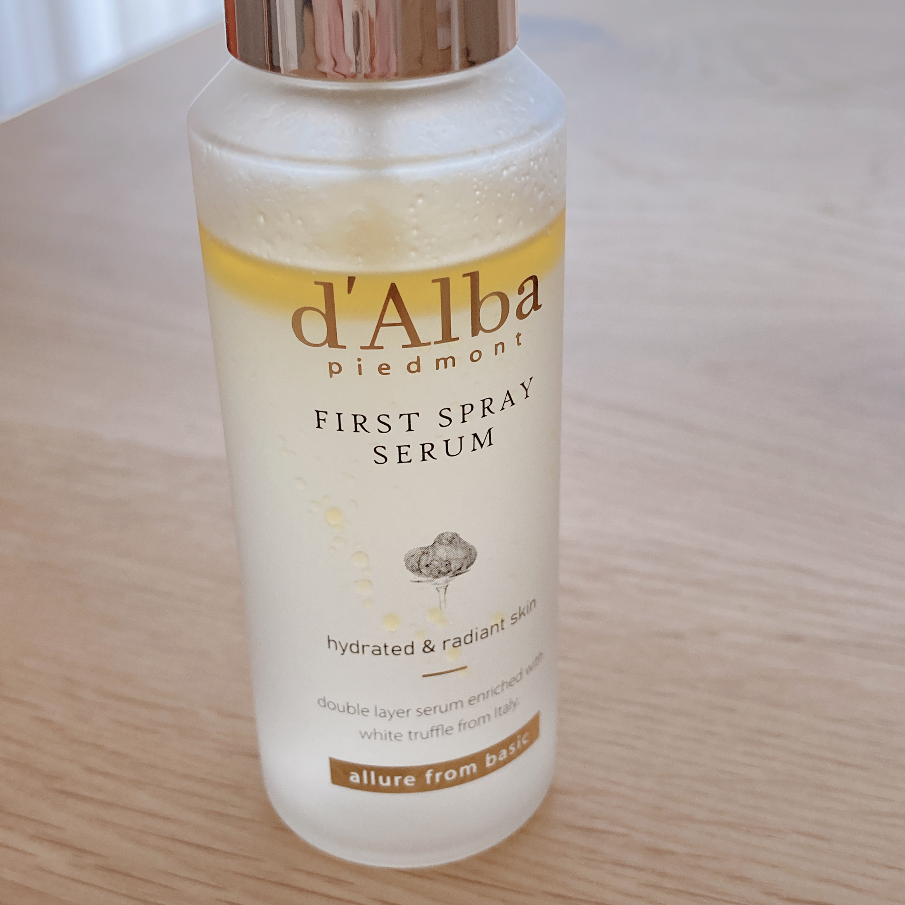 ダルバ ホワイトトリュフファーストスプレーセラム/ダルバ/ミスト状化粧水を使ったクチコミ（2枚目）