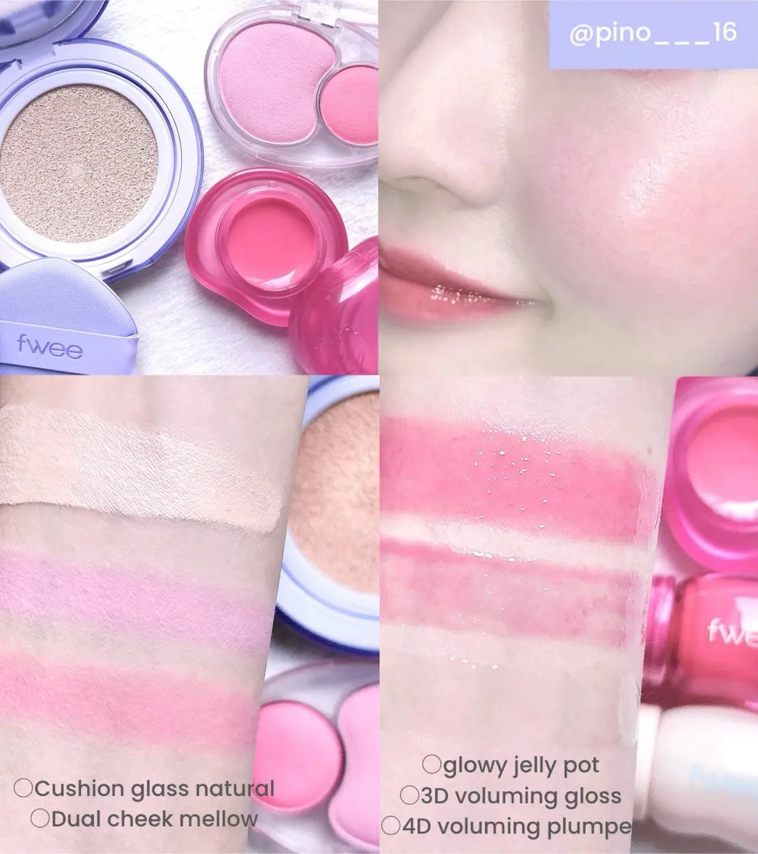 フィー クッションガラス ナチュラル/fwee/クッションファンデーションを使ったクチコミ（2枚目）