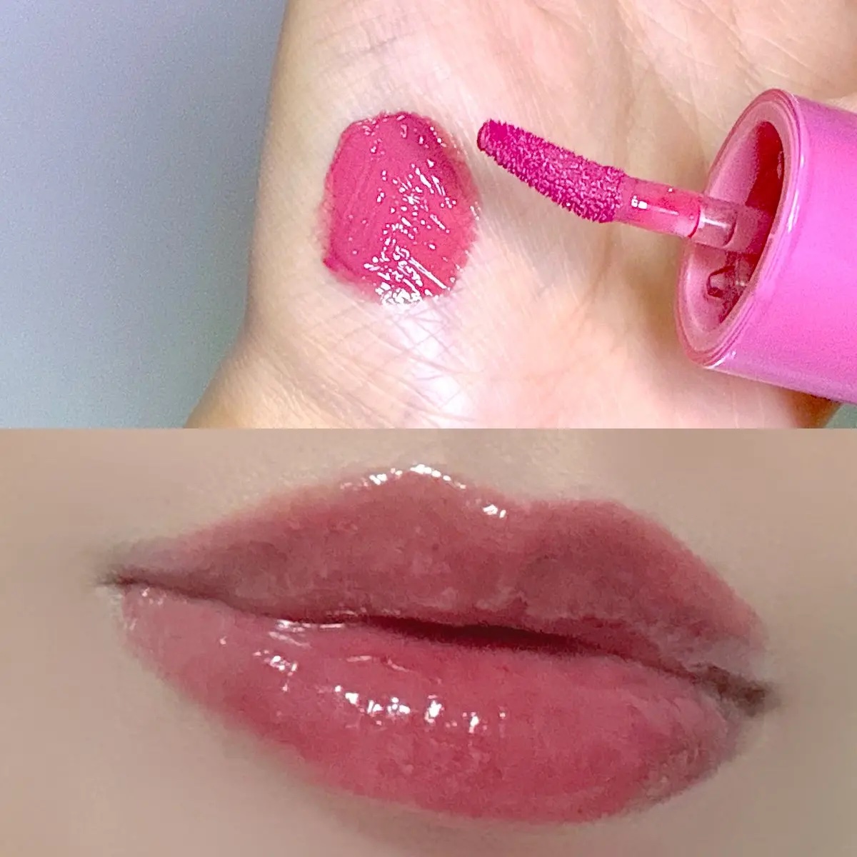 ウォータフルグロウティント/wakemake/リップティントを使ったクチコミ（3枚目）