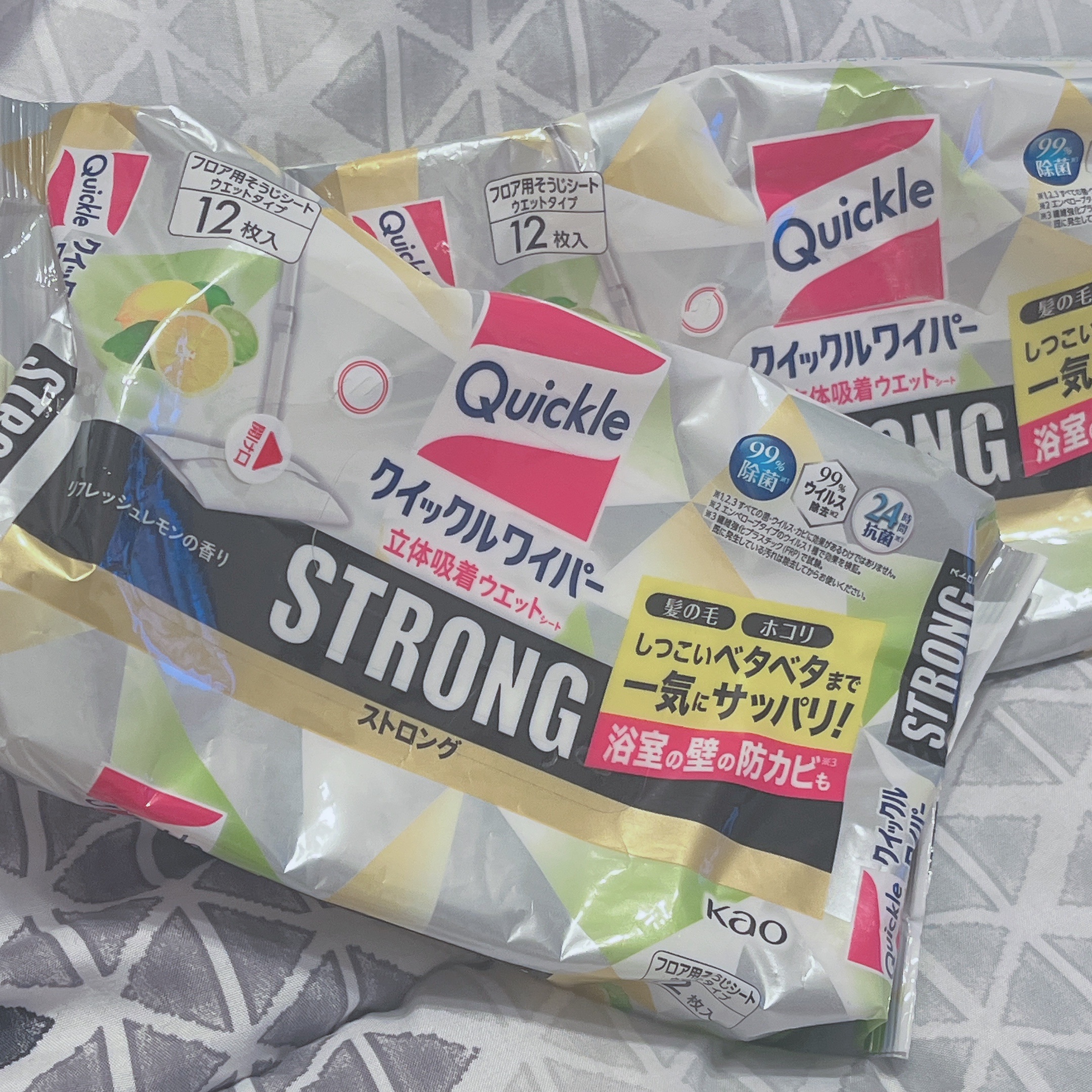 クイックルワイパー 立体吸着ウエットシート ストロング/クイックル/その他を使ったクチコミ（1枚目）