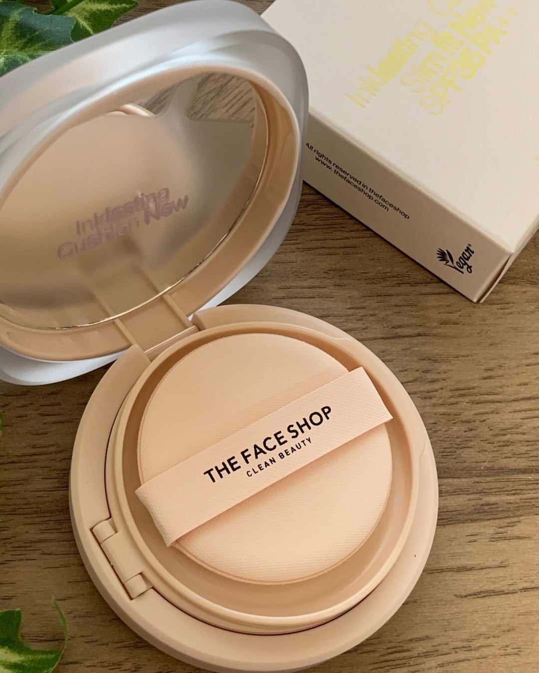 インクラスティングクッションファンデーション/THE FACE SHOP/クッションファンデーションを使ったクチコミ(2枚目)