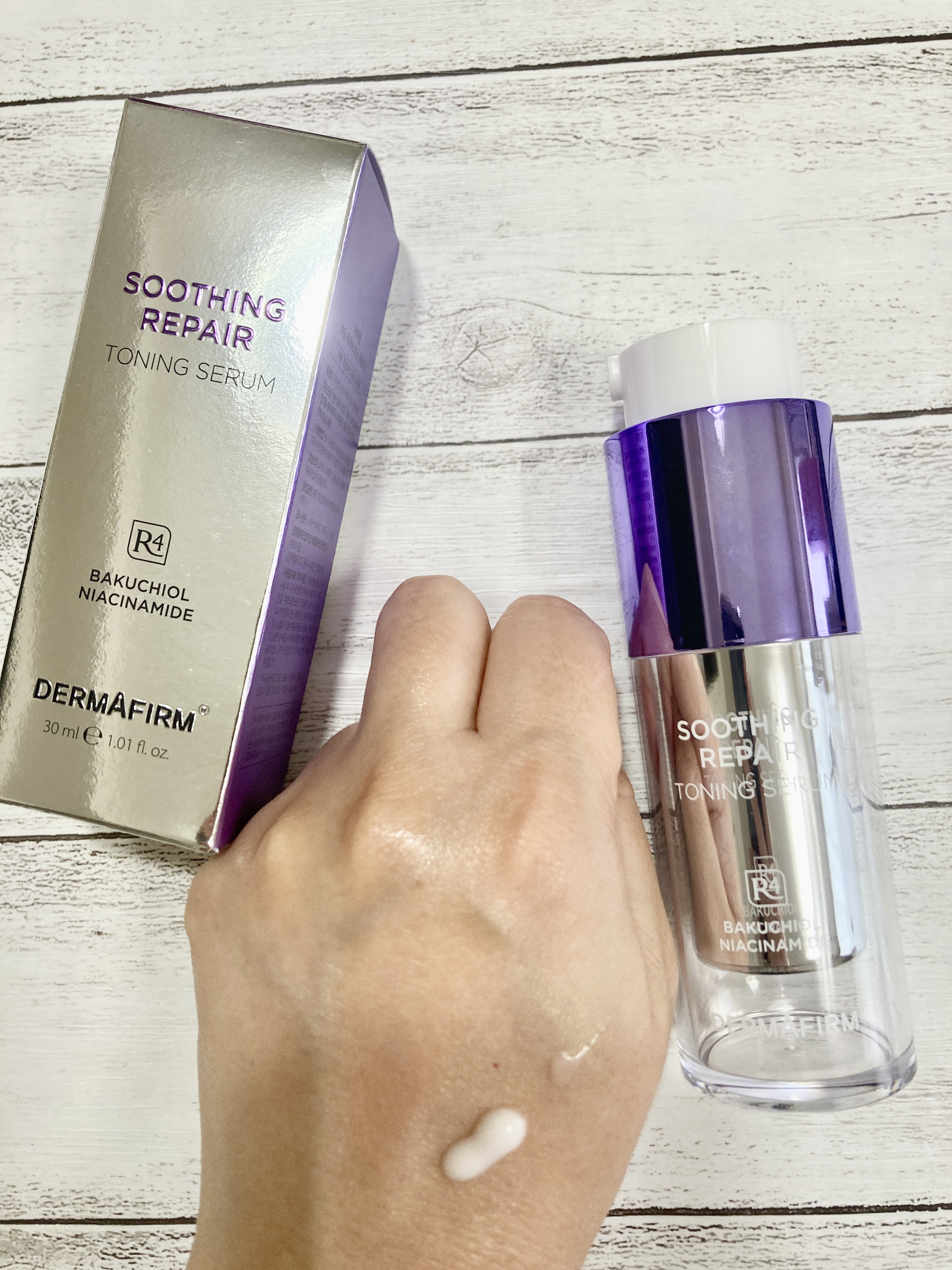 SOOTHING REPAIR TONING SERUM R4/ダーマファーム/美容液を使ったクチコミ（3枚目）