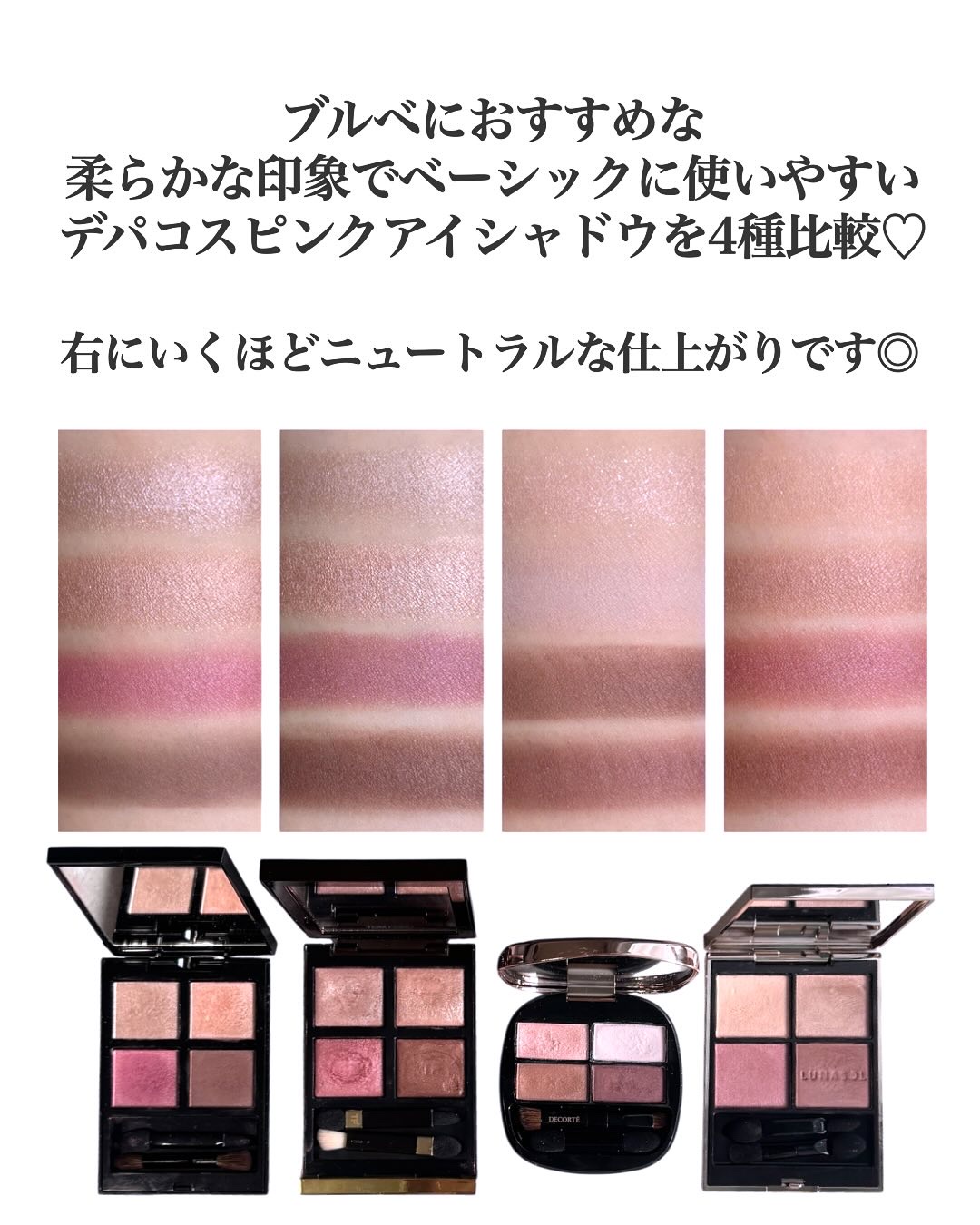 コントゥアリング アイシャドウ/DECORTÉ/アイシャドウパレットを使ったクチコミ（2枚目）