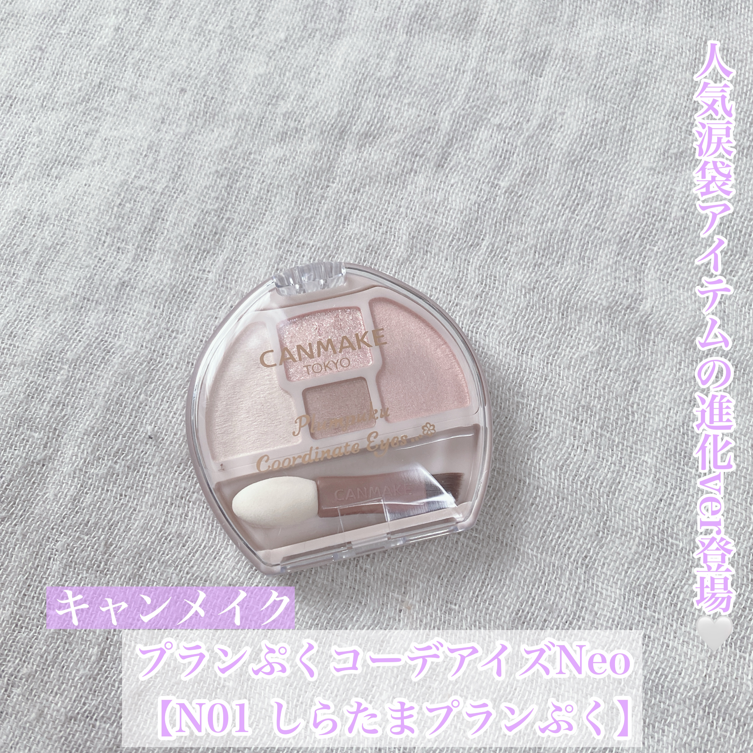 プランぷくコーデアイズNeo/キャンメイク/アイシャドウを使ったクチコミ（1枚目）