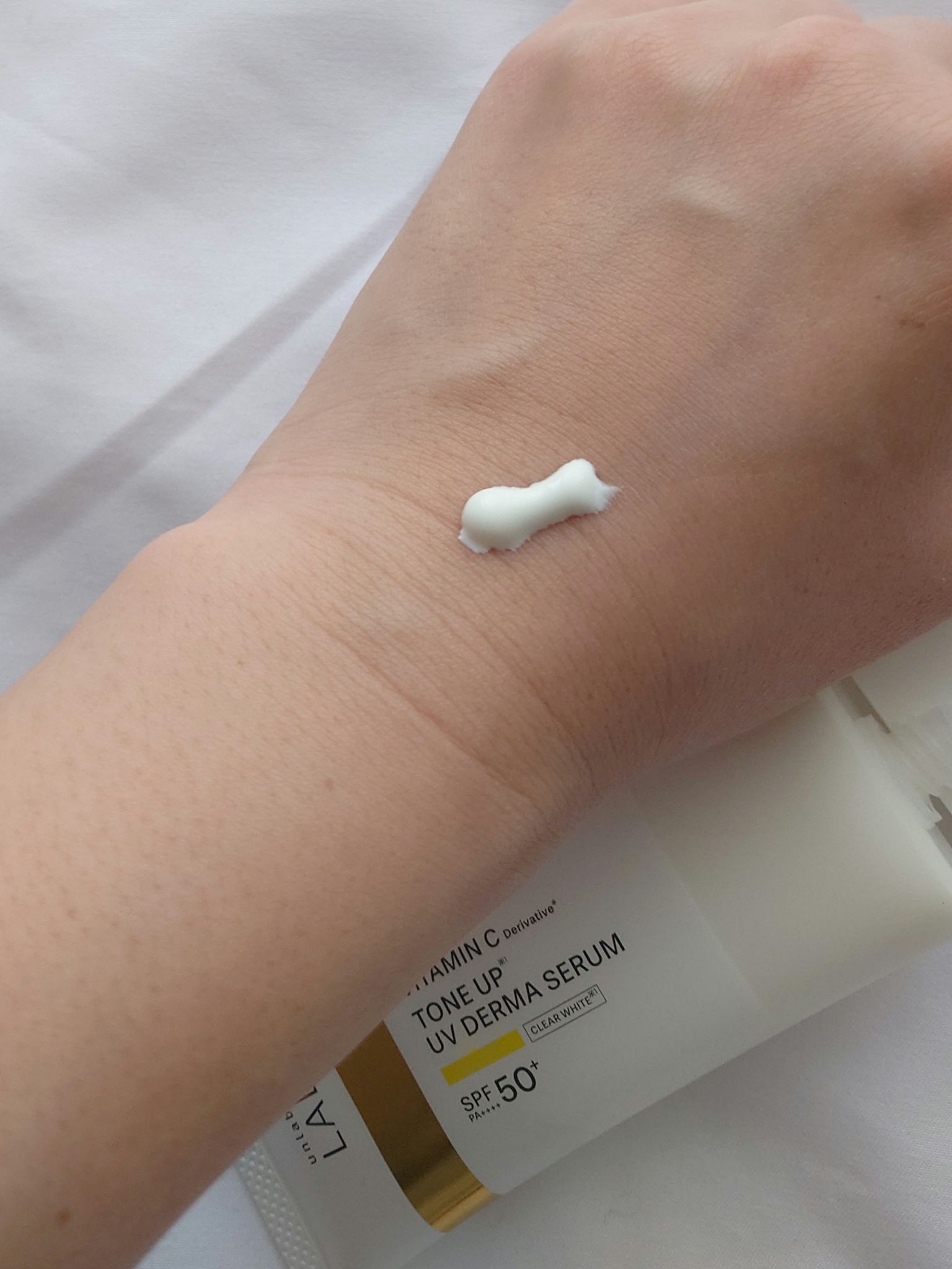 アンレーベル ラボ V トーンアップ UVセラム/unlabel/日焼け止めクリームを使ったクチコミ（3枚目）
